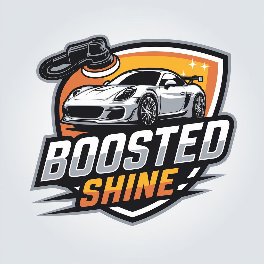 LOGO Design for Boosted Shine Sport Car Polisher Theme for Automotive Industry