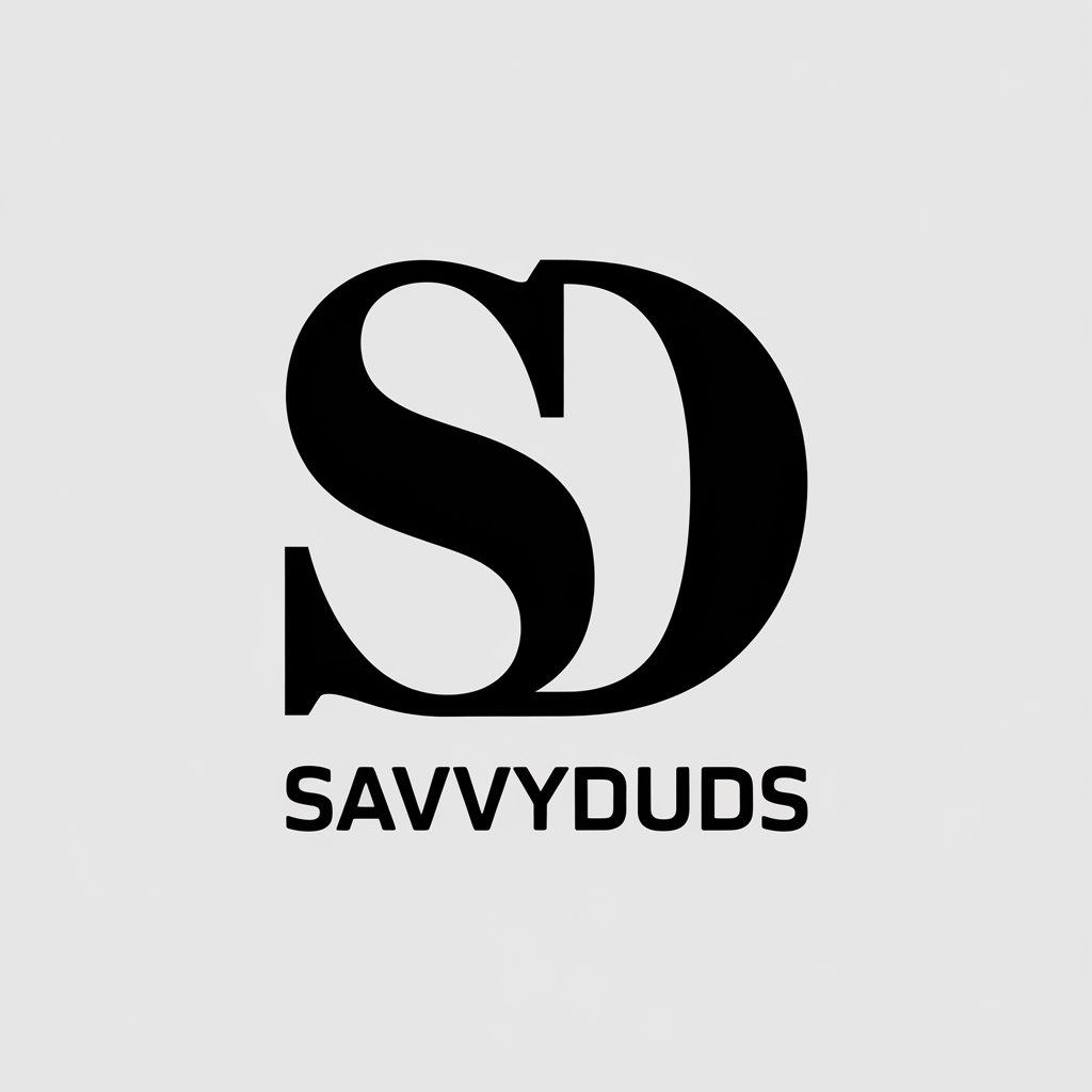 LOGO Design for Savvyduds Vector SD Symbol with Clean Modern Style and Clear Background