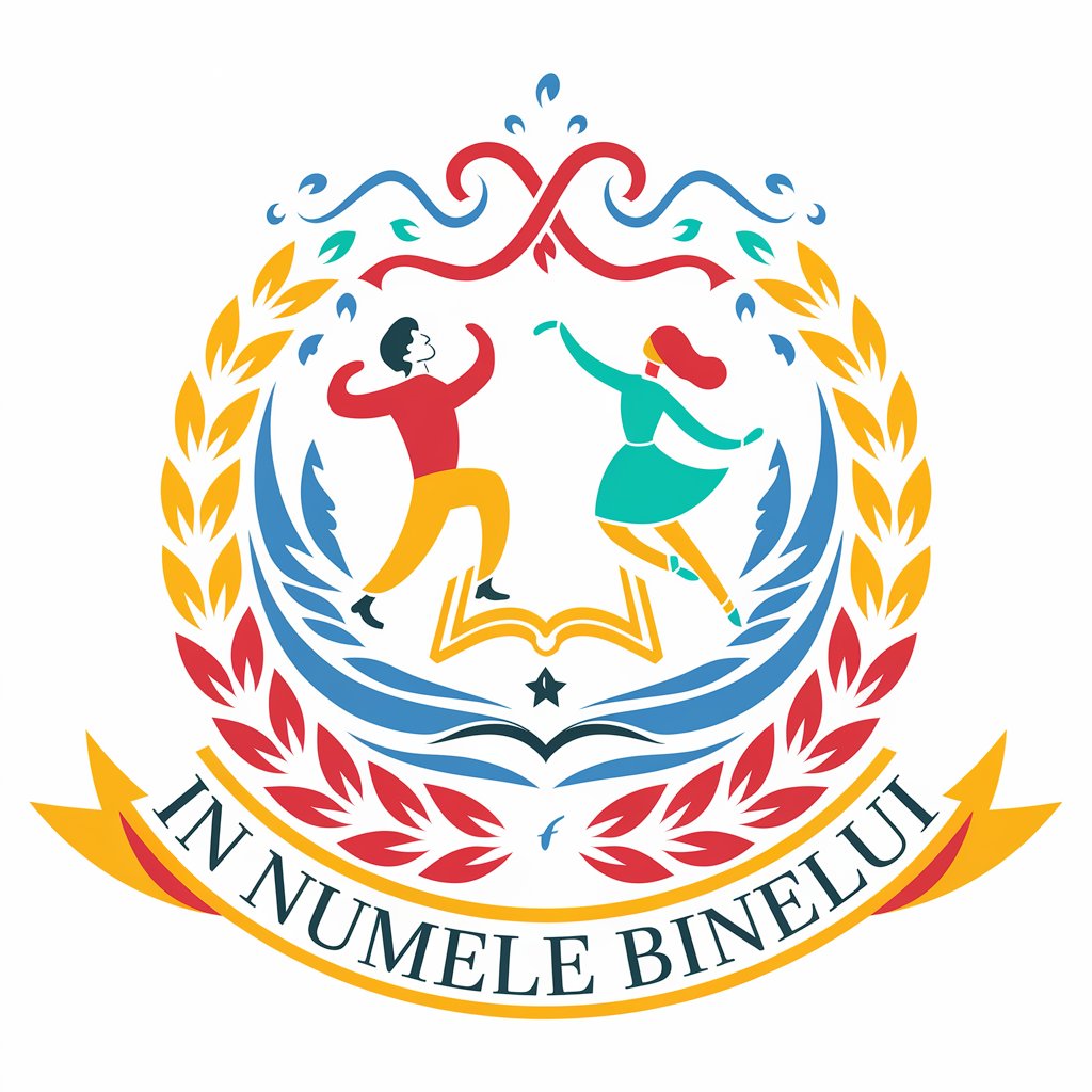 LOGO Design for In Numele Binelui Dancers Hope Book Laurel in Yellow Red Turquoise for Nonprofit