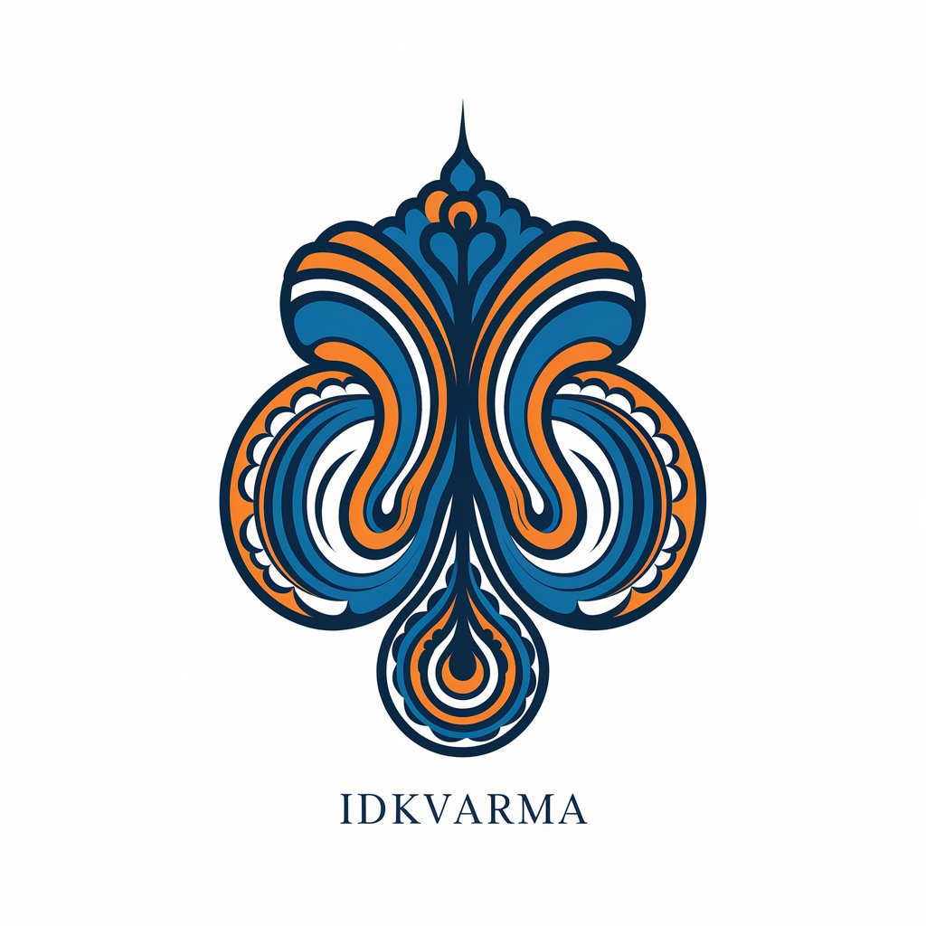 LOGO Design for idkvarma Dandu Symbol with Modern Style and Clear Background