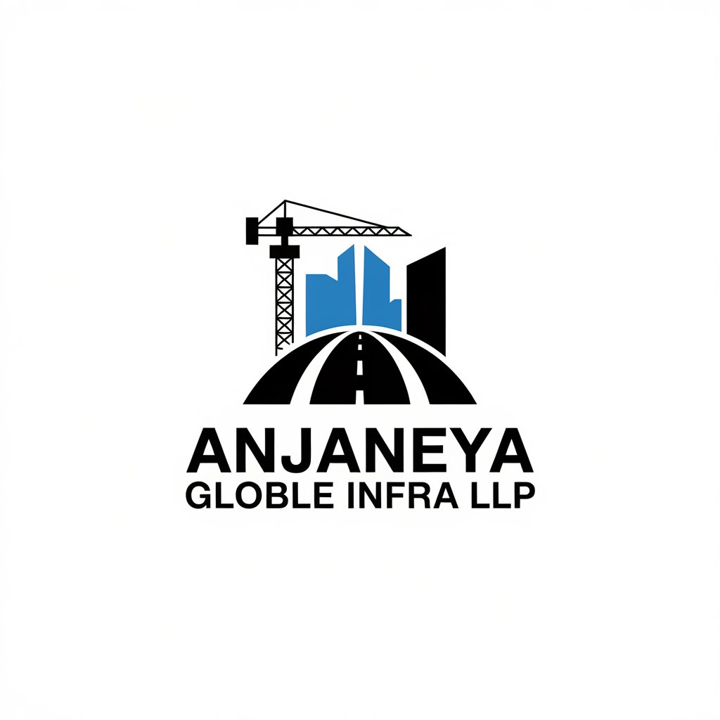 LOGO Design for Anjaneya Globle Infra LLP Minimalistic Symbol with Dream and Foundation Concept for Construction Industry