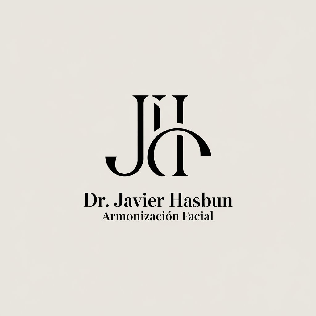 LOGO Design for Dr Javier Hasbun Armonization Facial Minimalistic JH Symbol for Beauty Spa Industry