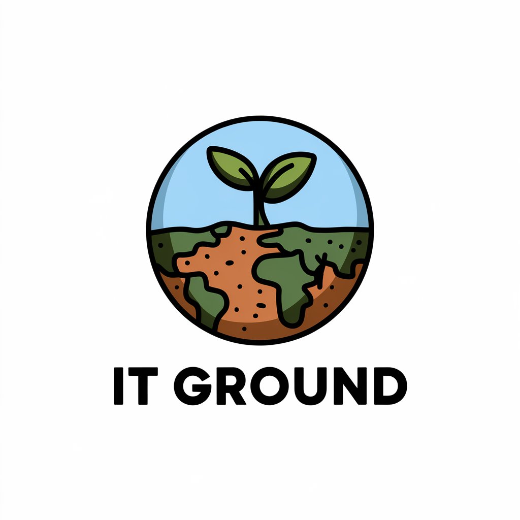 LOGO Design for IT Ground Sprouting Sprout from Withered Earth with Technology Industry Theme