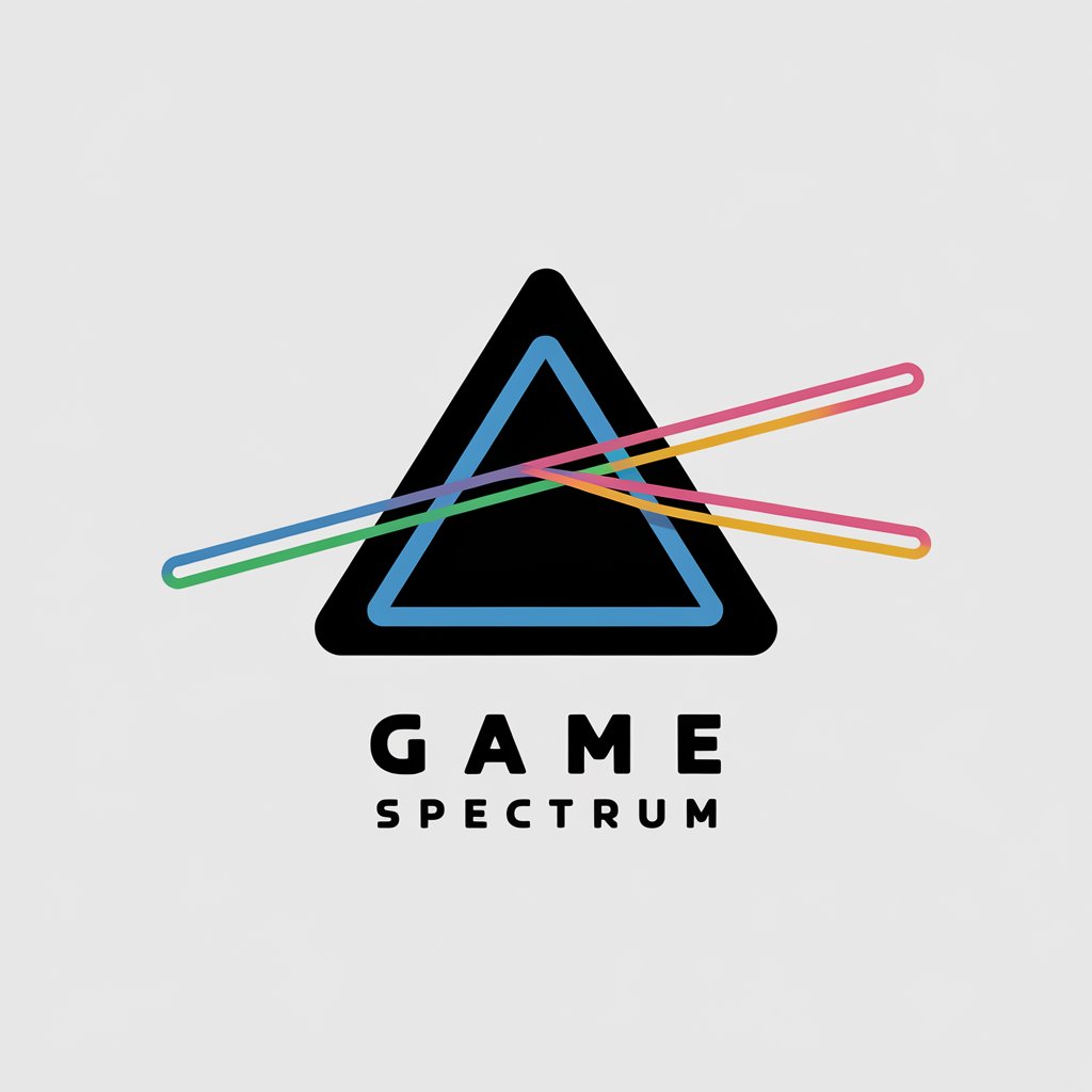 LOGO Design for Game Spectrum Minimalistic Prisma Spectrum Symbol with Clear Background for Internet Industry