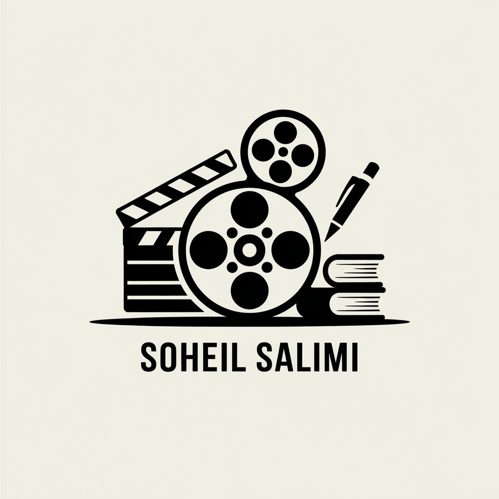 LOGO Design for Soheil Salimi Film Entertainment Pen Clapperboard Book Symbols in Modern Style