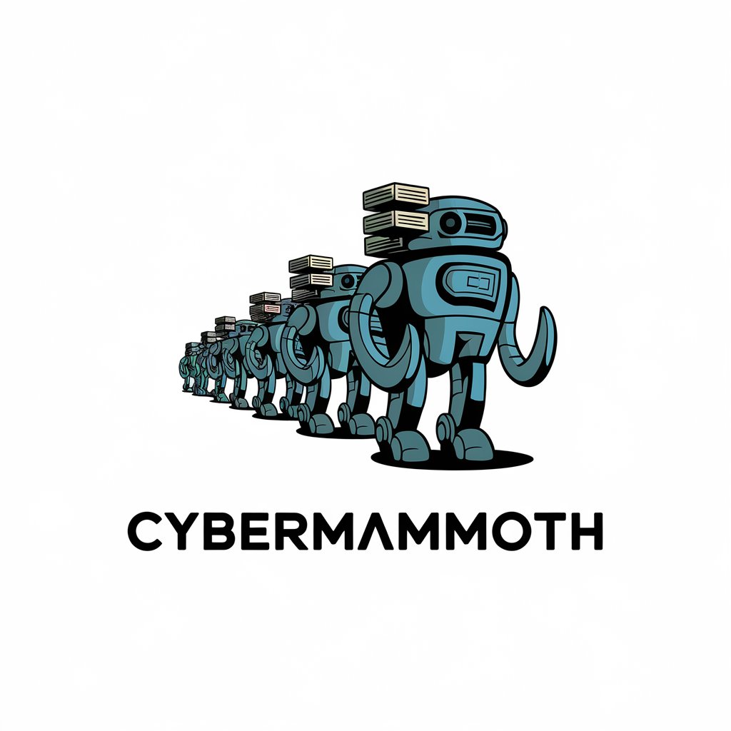 LOGO Design for Cybermammoth Robotic Droids Carrying Data Containers in a Digital Landscape for Beauty Spa Industry