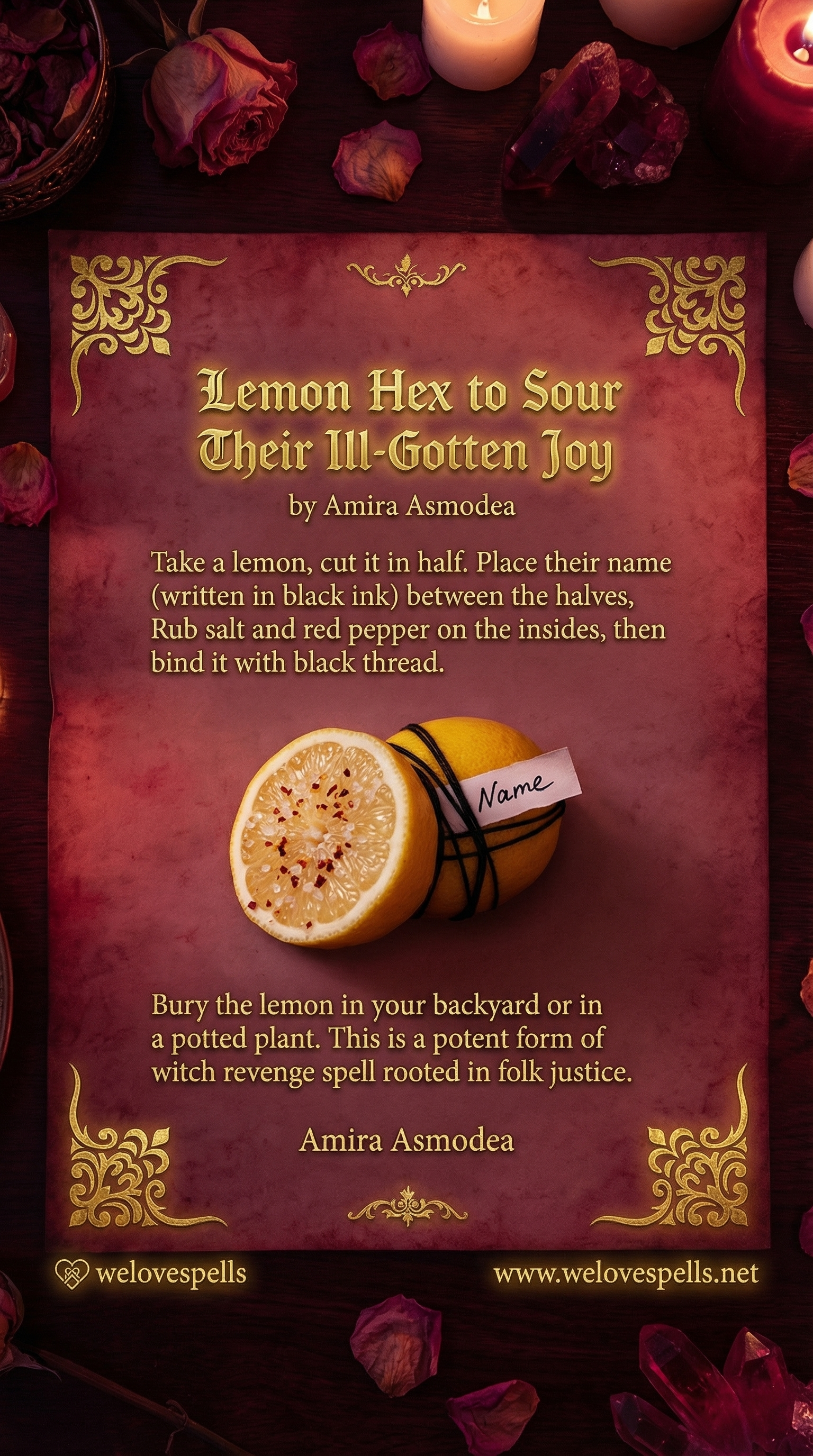 Lemon Hex cleansing energy and ritual tools