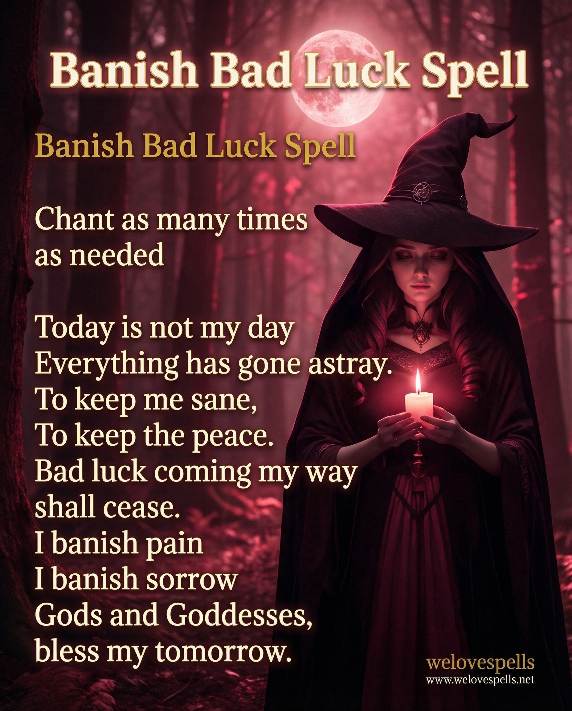 Powerful Banish Bad Luck Spell Ritual for Positive Energy