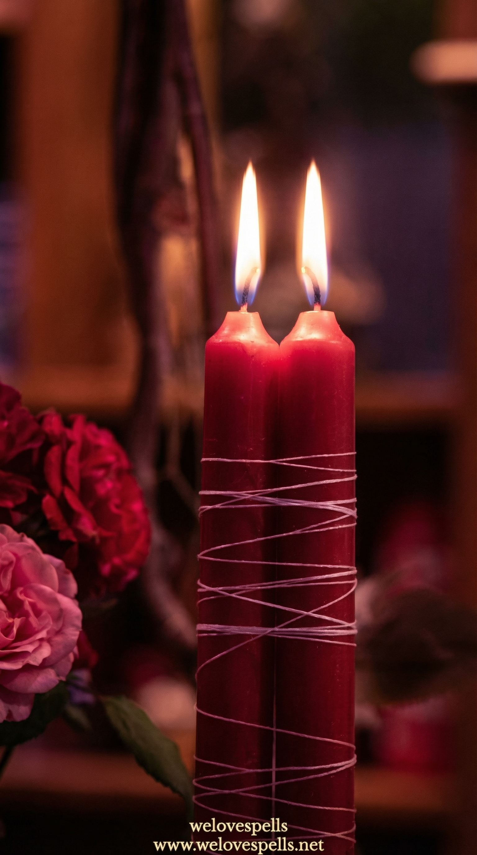 Spell casting ritual for love energy