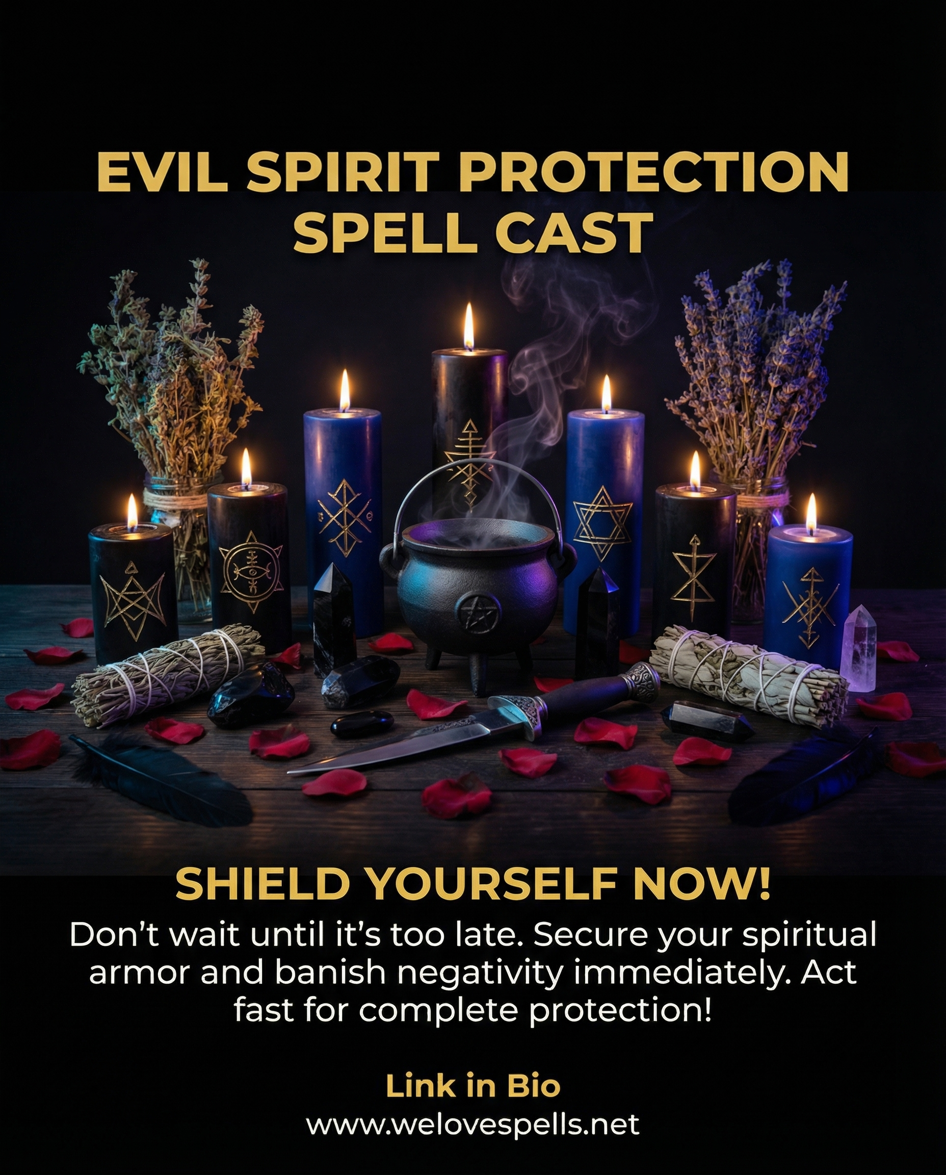 Powerful Evil Spirit Protection Spell Cast ritual