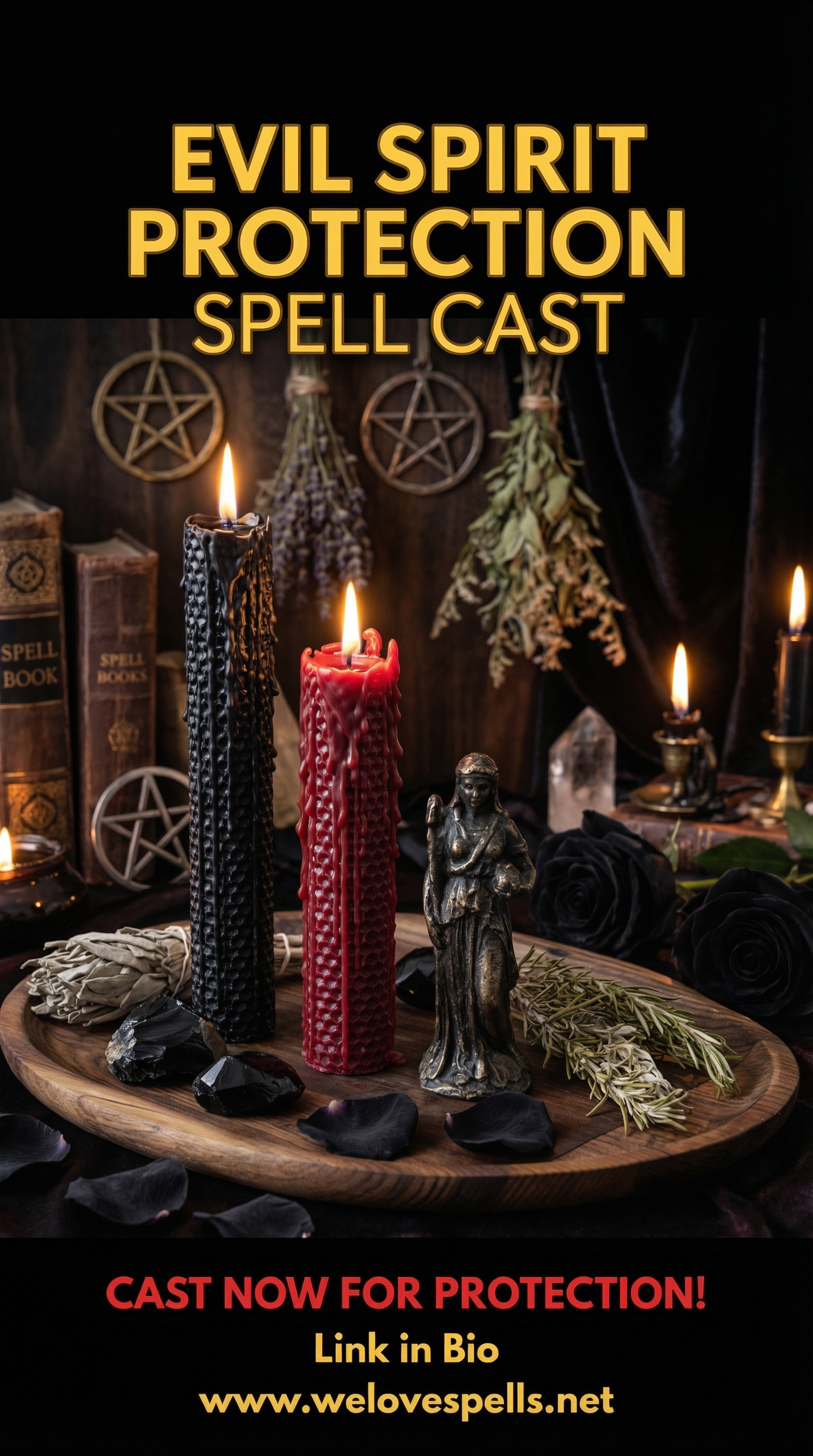 Energy shield for evil spirit repelling