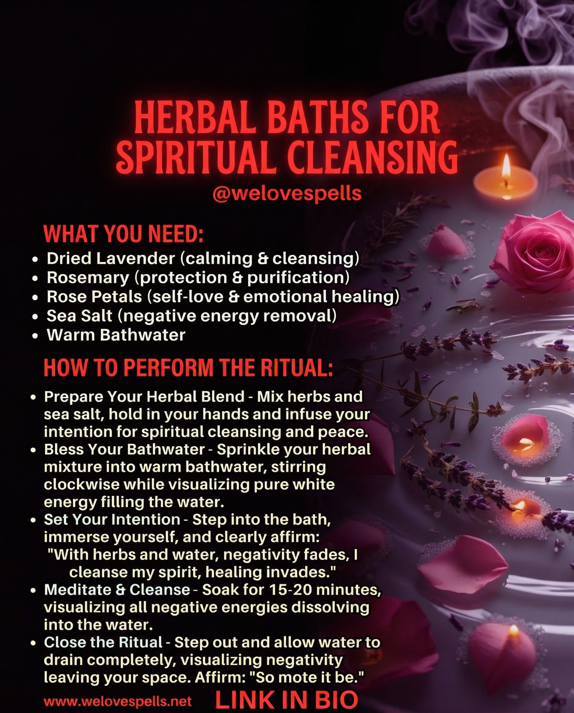 Herbal Bath Ritual to Cleanse Aura and Restore Energy