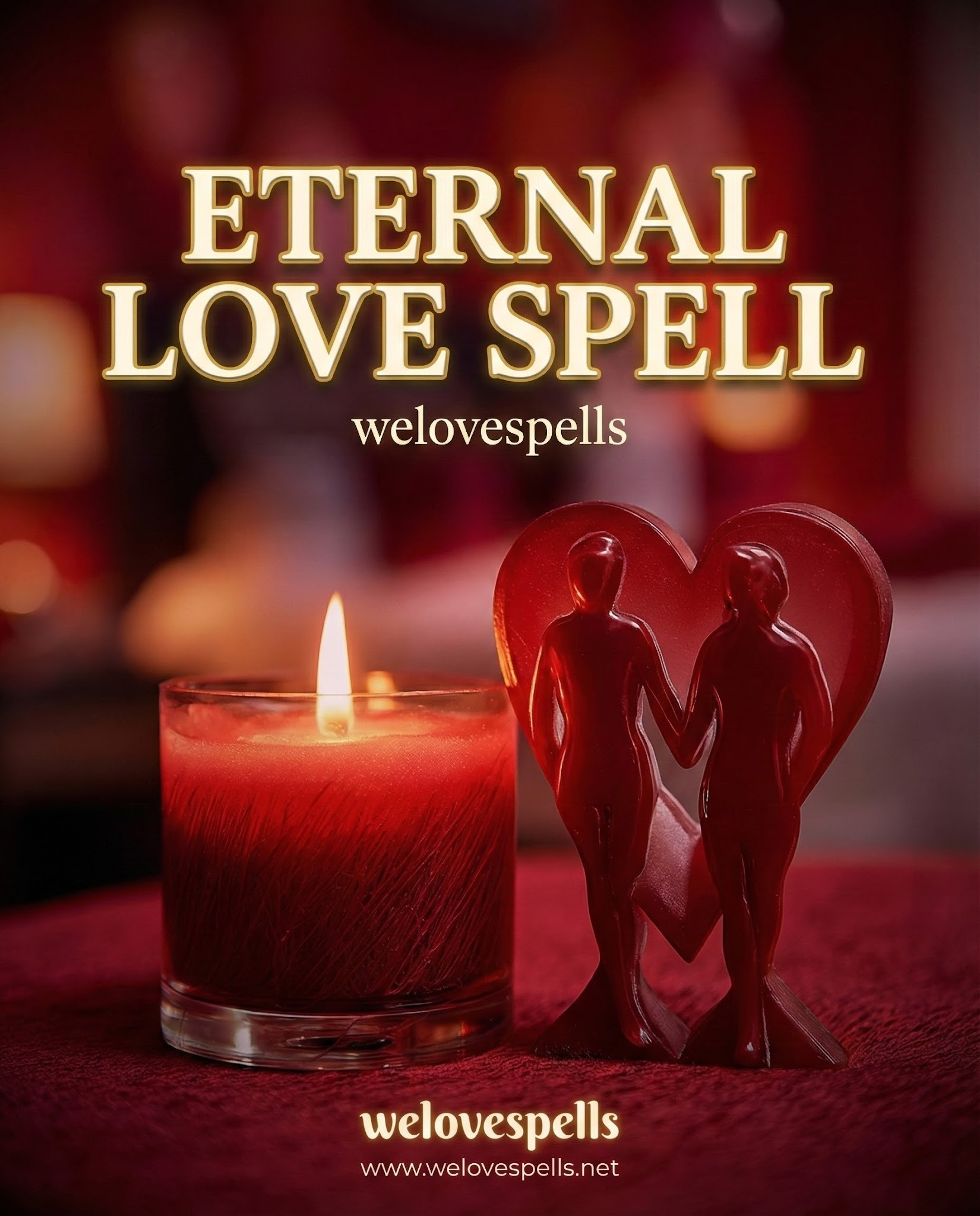 Eternal Love Spell illustration - lasting passion and unbreakable bonds