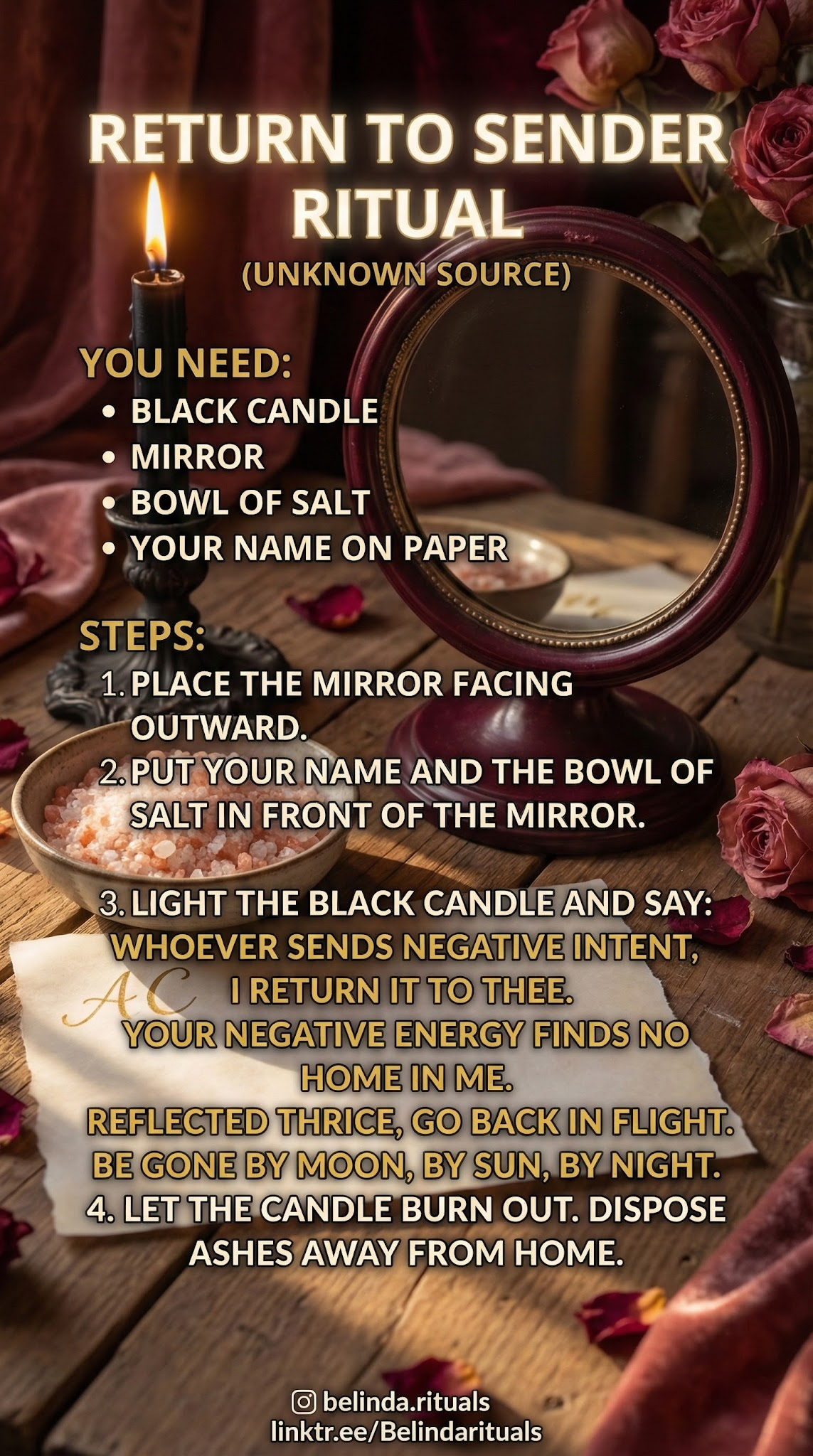 Protection Candle Circle for Return to Sender Spell