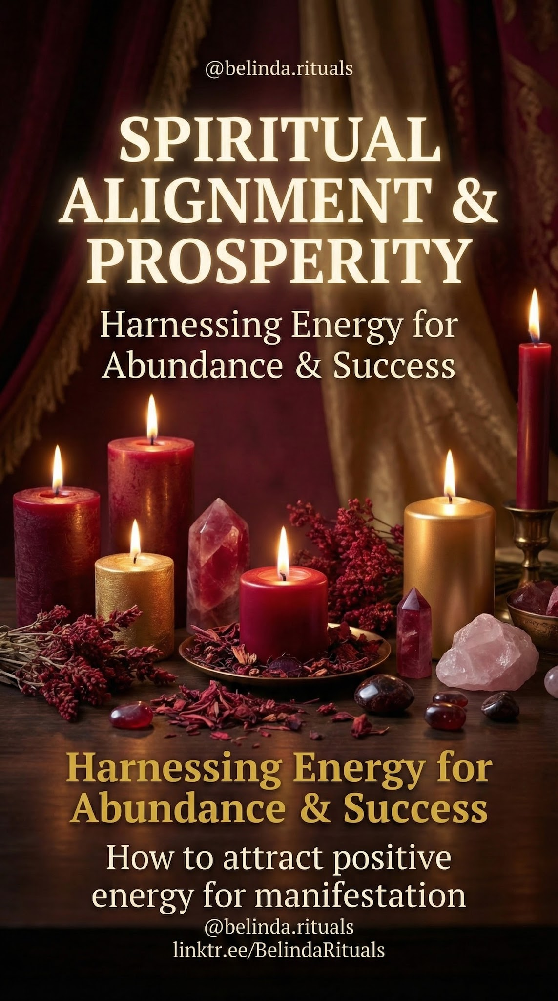 Money altar with candle and coins for prosperity rituals