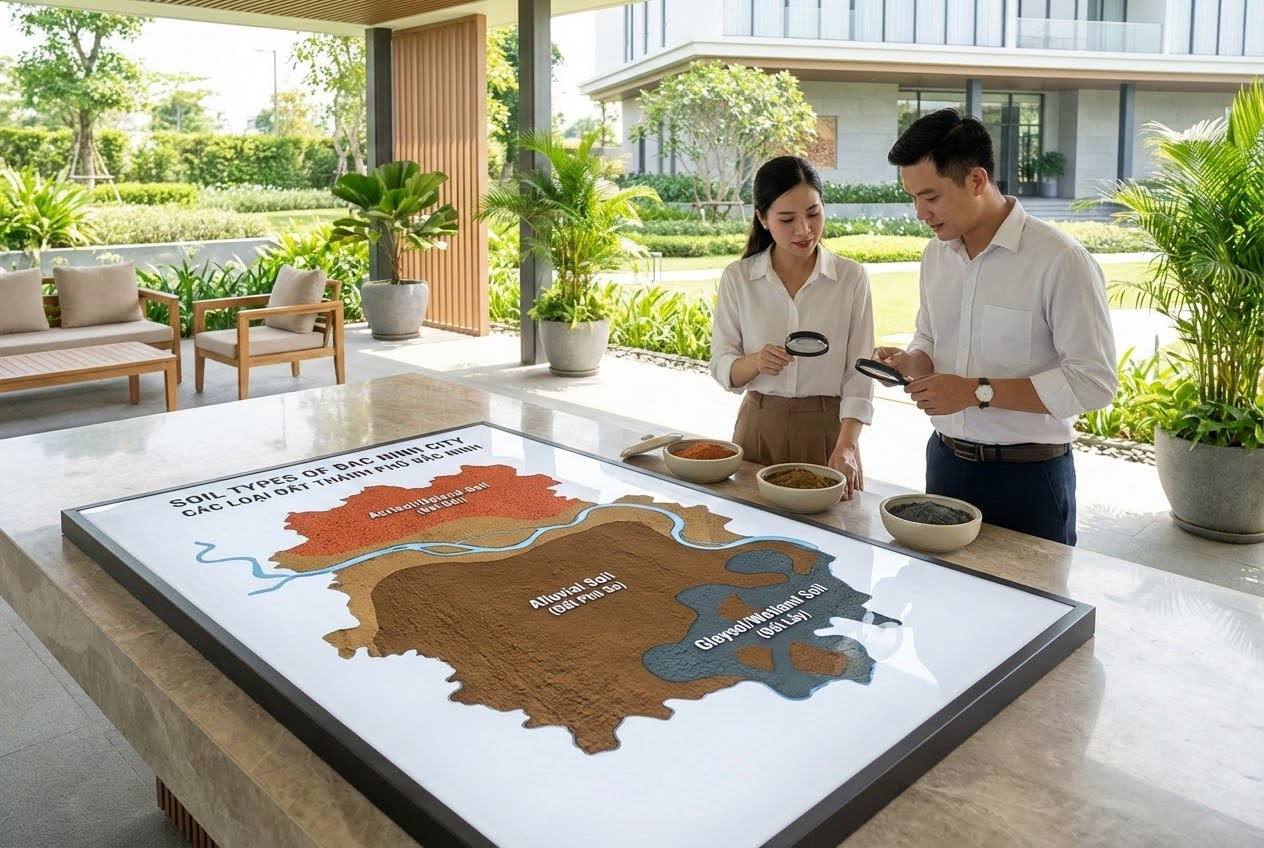 2. Vị trí và phân loại đất phổ biến tại Thành phố Bắc Ninh