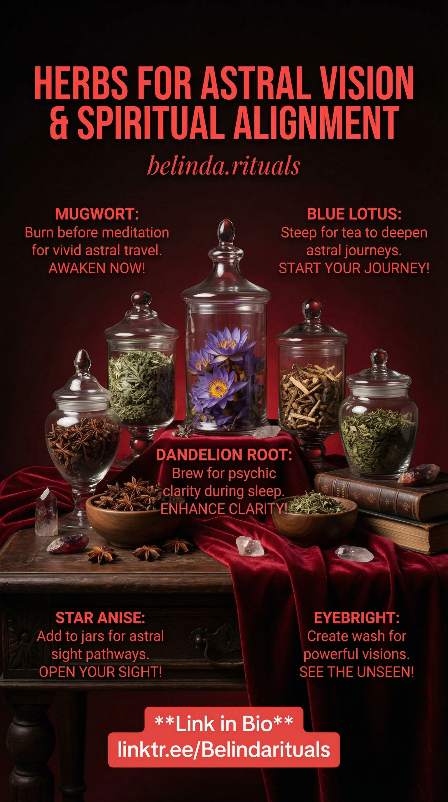 Herbal tools for psychic awareness and meditation