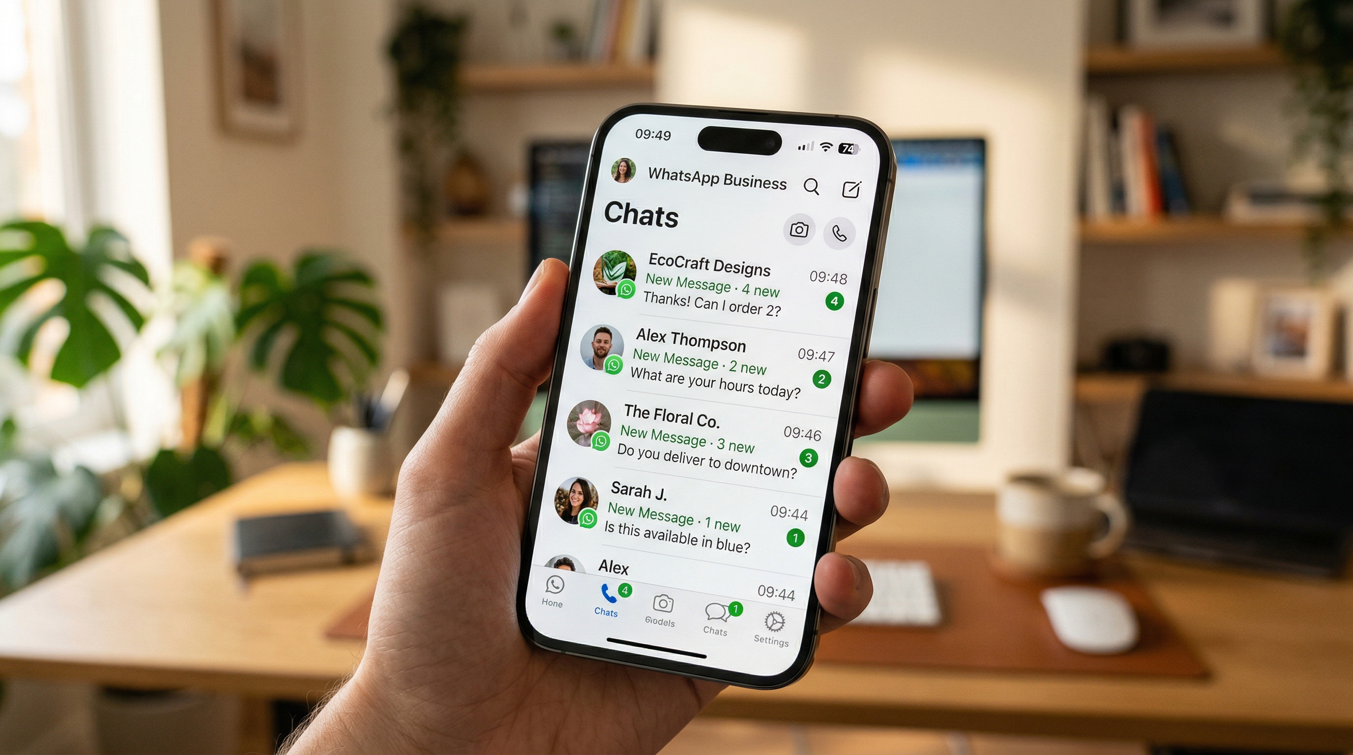 Entrepreneur africain avec système de vente WhatsApp