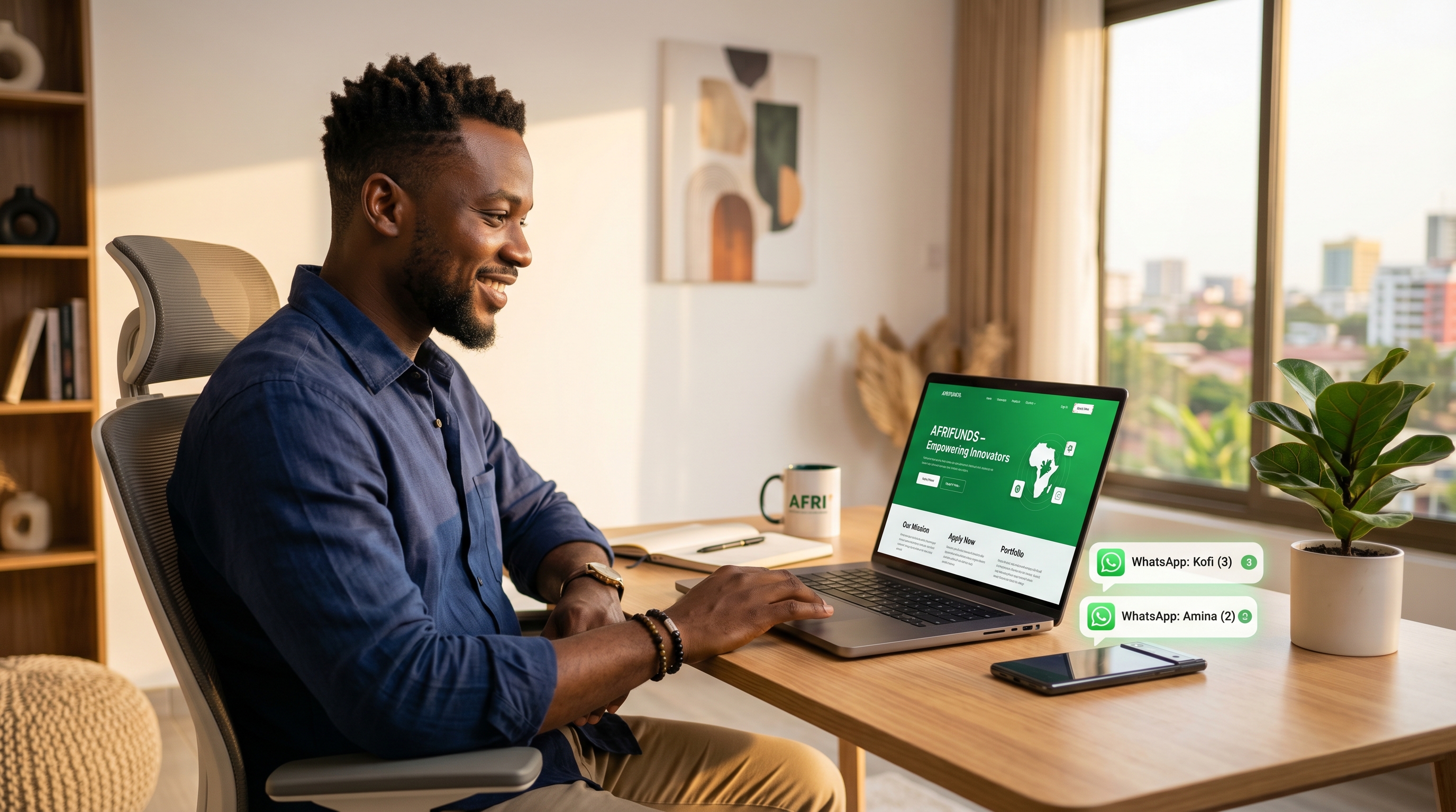 Entrepreneur avec résultats WhatsApp