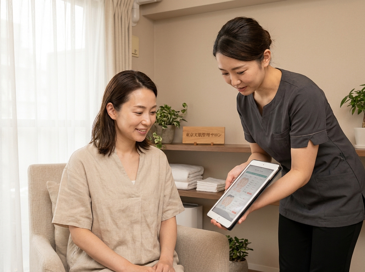 カウンセリング風景 - 東京美肌管理サロン