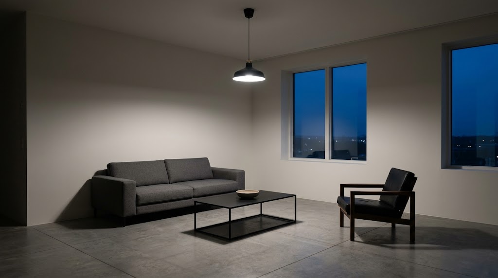 Один свет = больничная атмосфера — как не надо