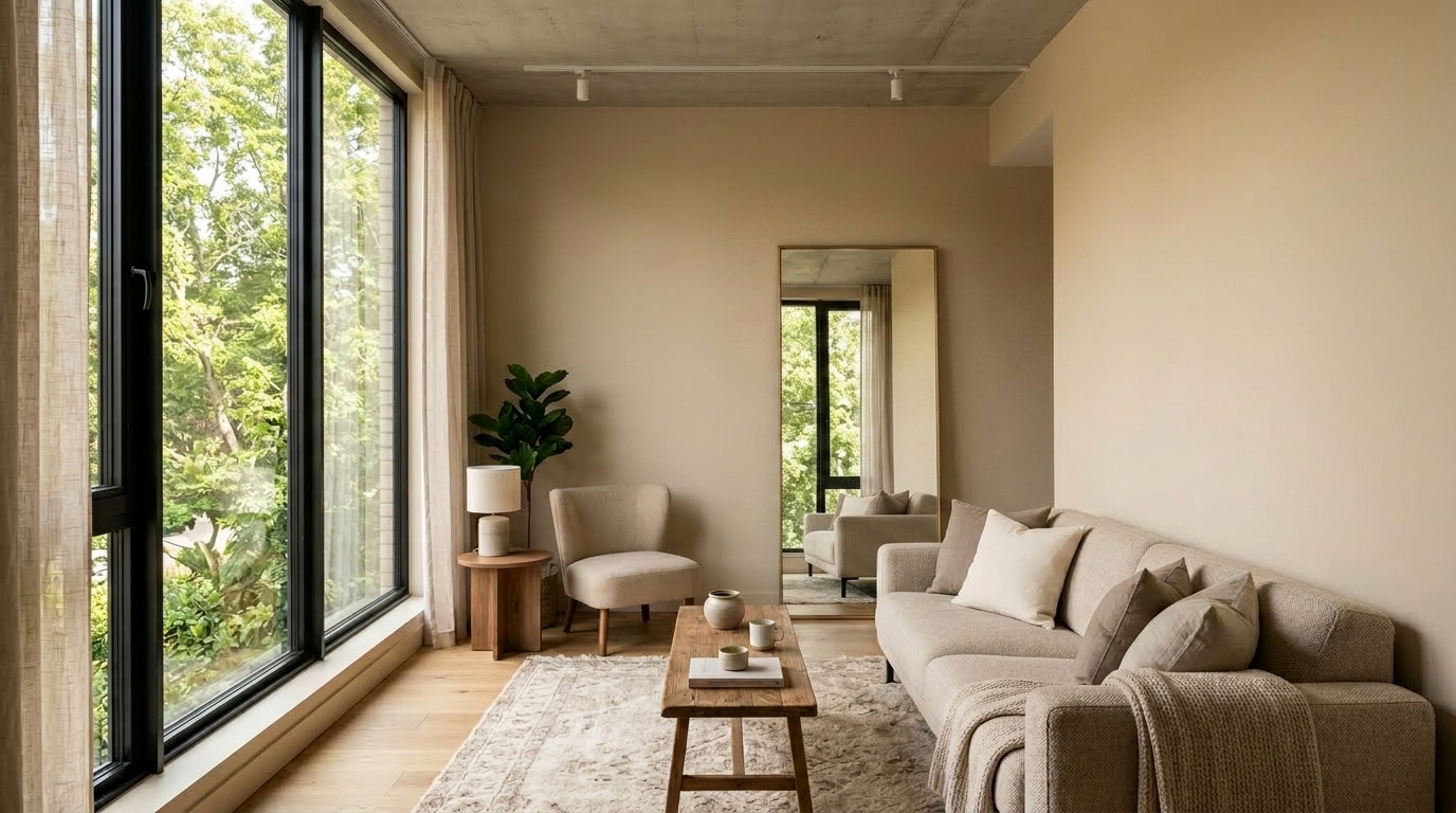 Зеркало напротив окна = +30% света — как правильно