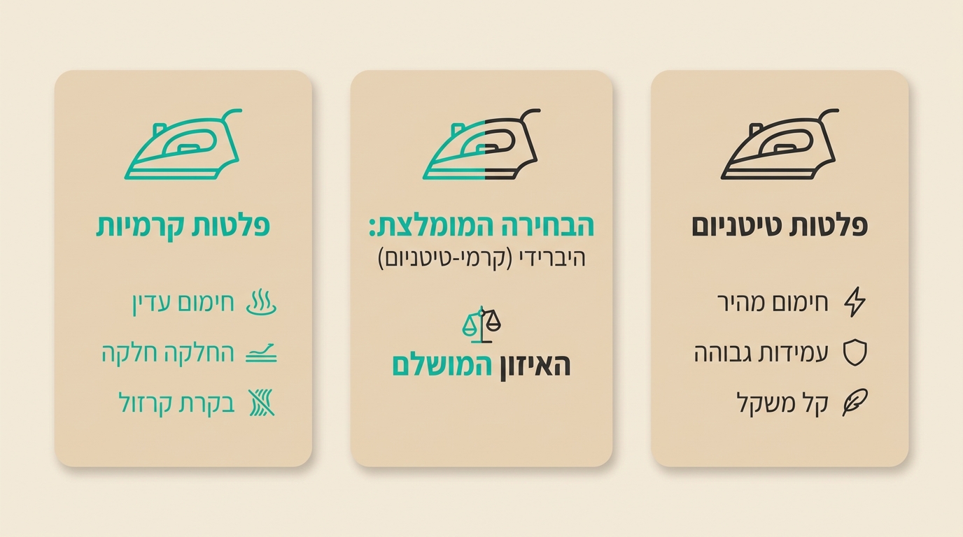 בקרת טמפרטורה במחליק שיער מקצועי