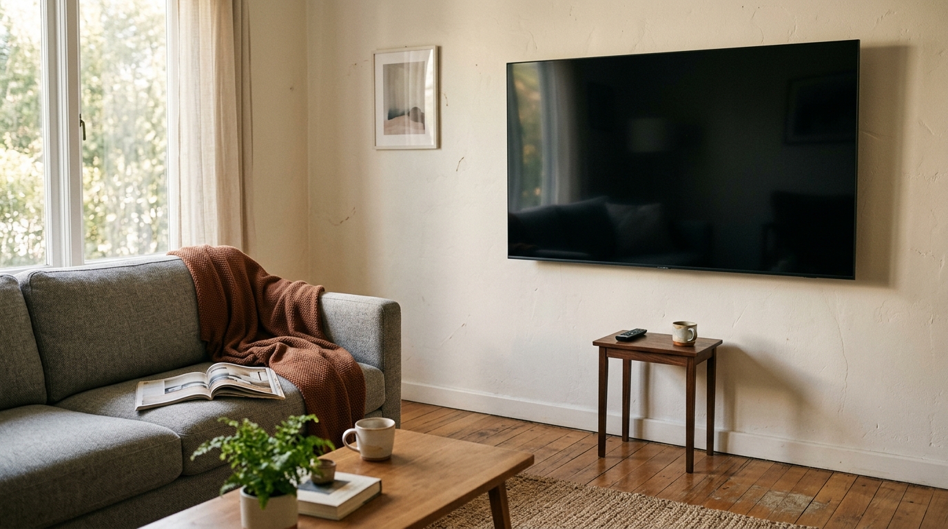 📺 ТВ-тумба не подобрана к телевизору — как НЕ надо