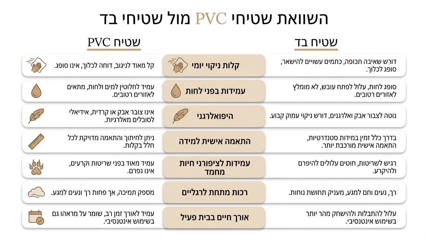 ניקוי שטיח PVC במטבח - קל ופרקטי