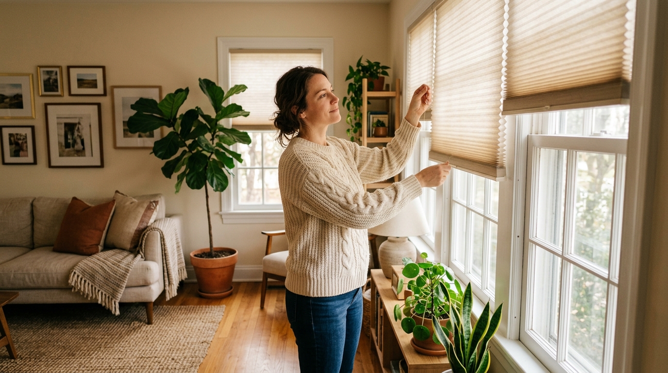 types of window shades comparison — cellular shades explained