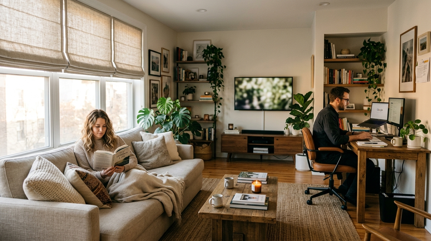 best window shades for each room — living room and office shades