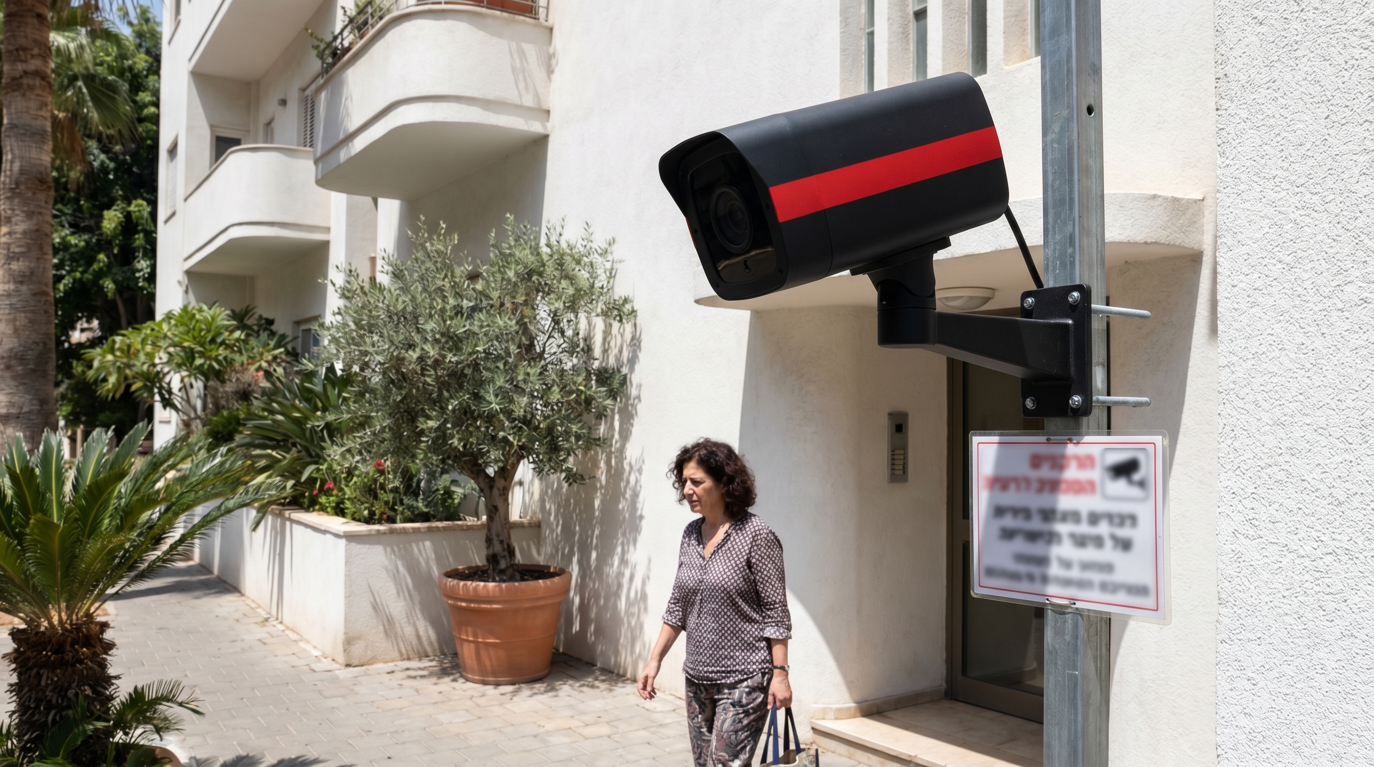 התקנת מצלמת אבטחה ניידת בקרוואן ובשטח פתוח