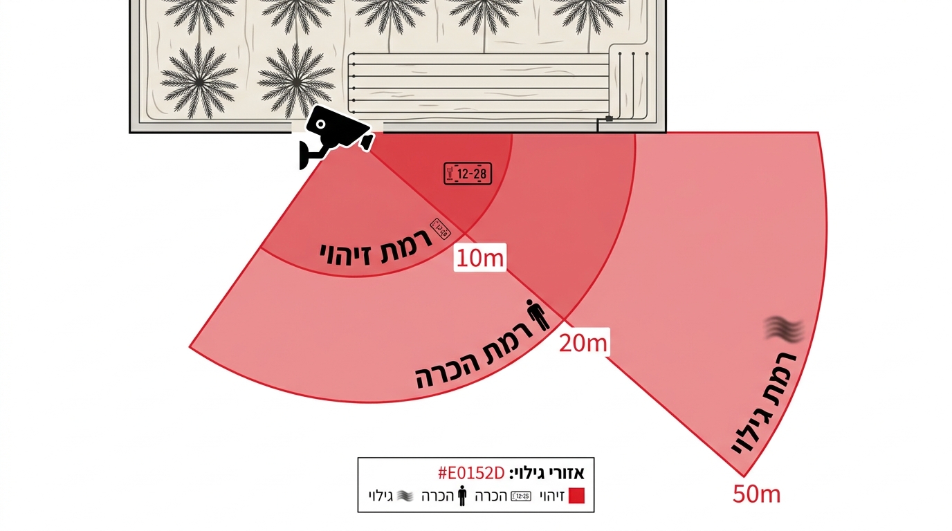 השוואת ראיית לילה IR לעומת מצלמה רגילה בחושך