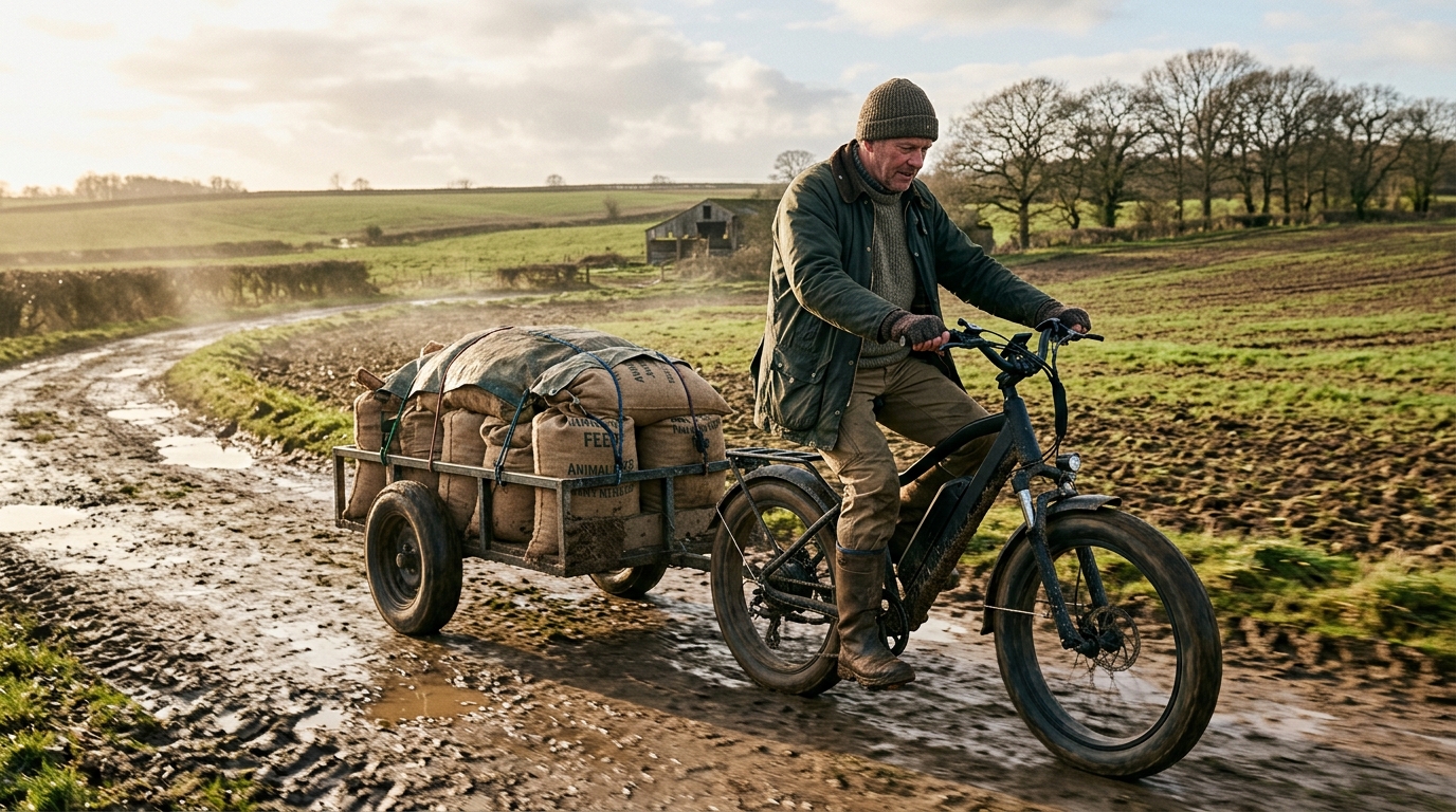 ebike hunting trailer — range under load