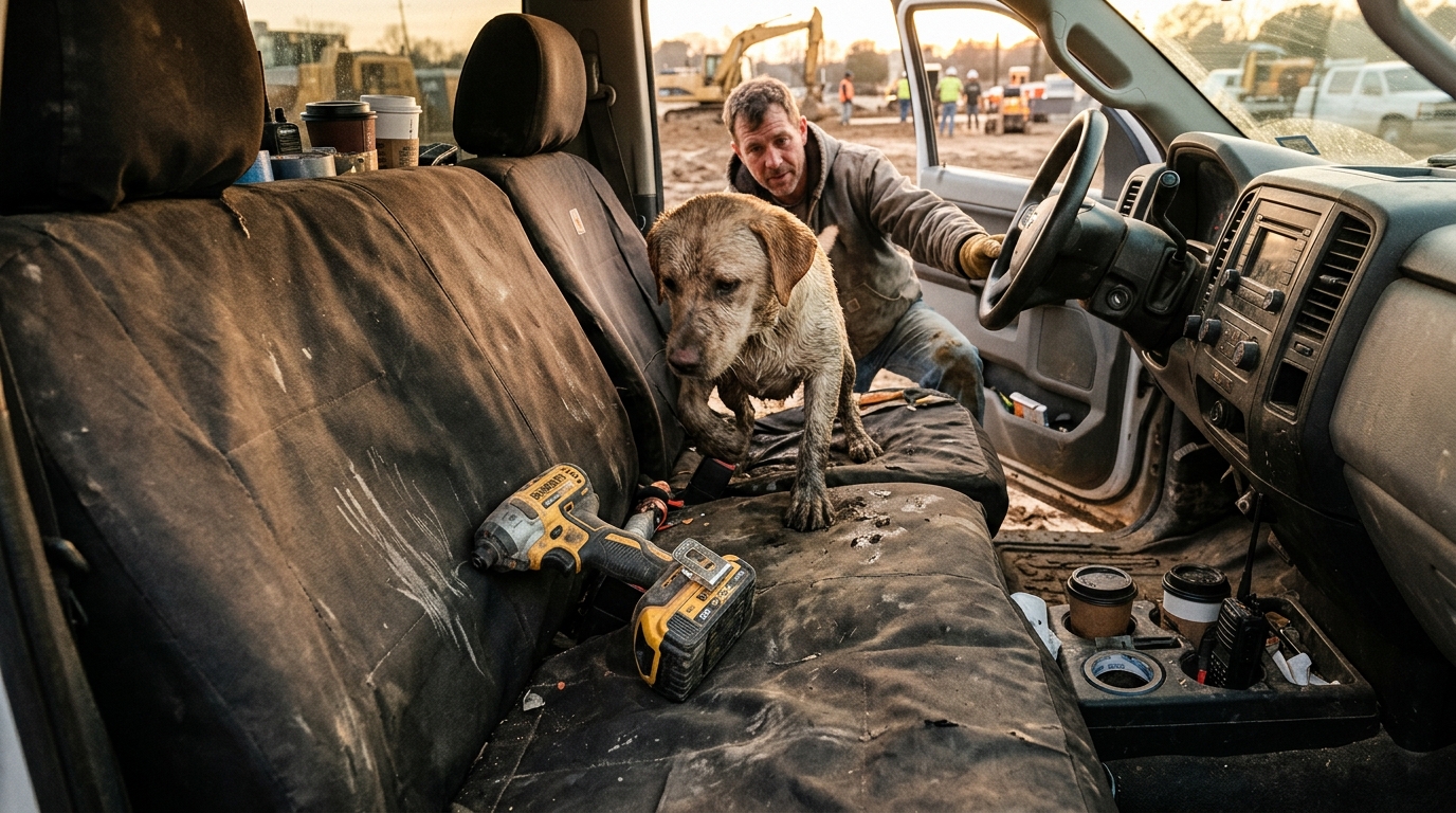 canvas seat covers — jobsite abrasion beats fancy stitching