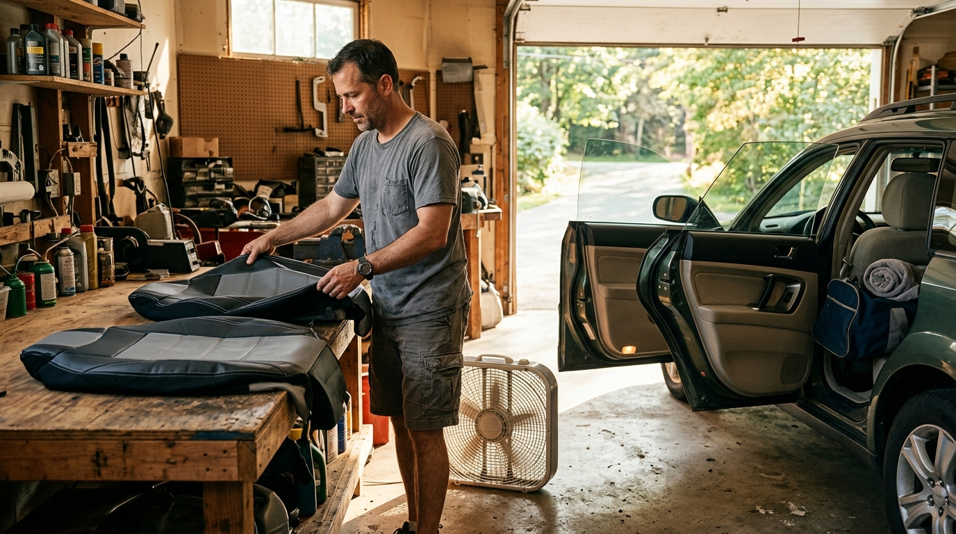 PVC seat covers — heat odor sweat