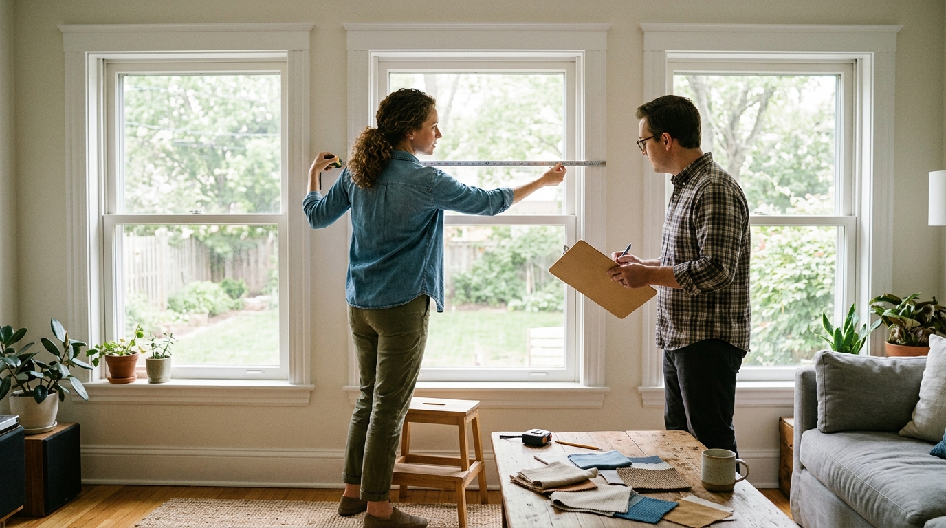window shades faq — measuring custom shades