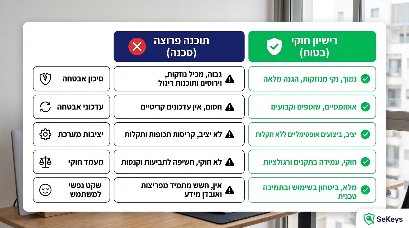 סיכוני אבטחה של ווינדוס פרוץ