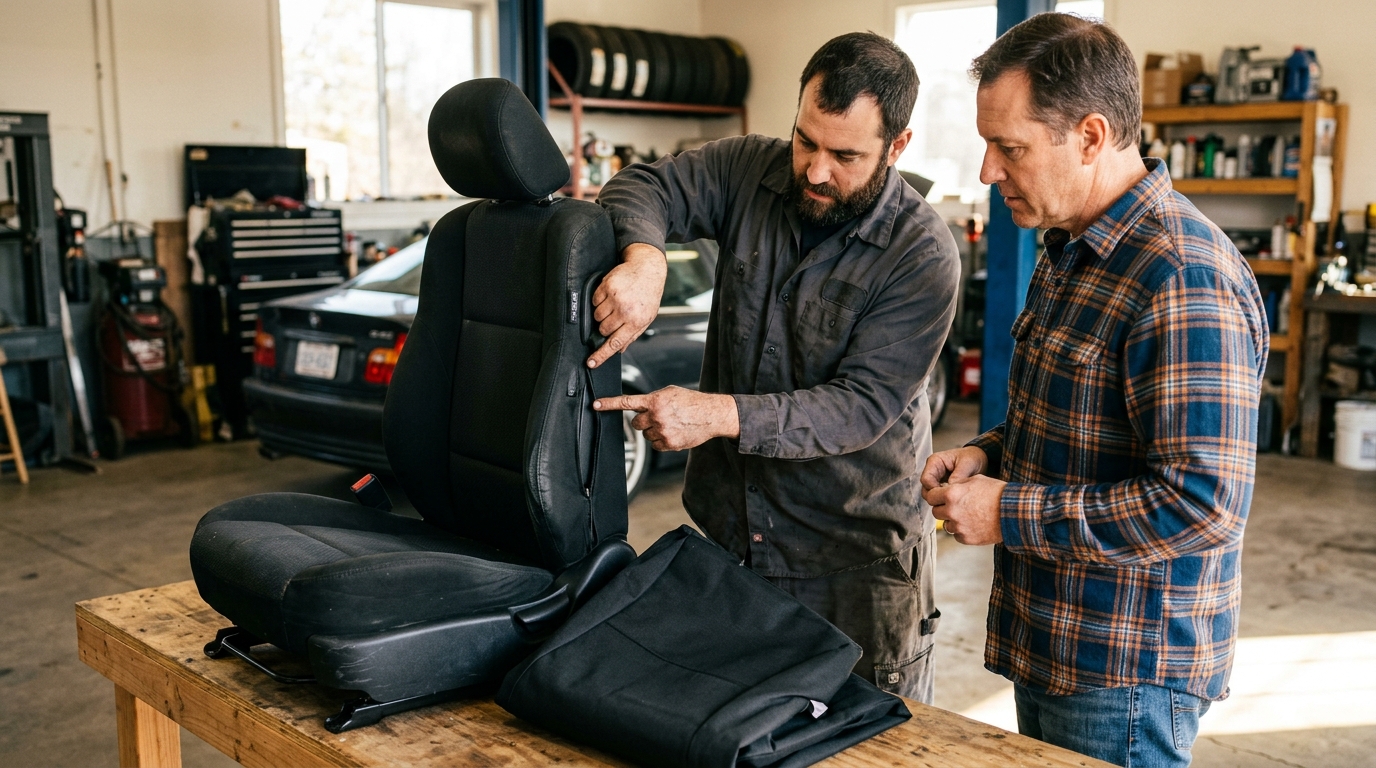 side airbag compatible seat covers — srs labels and airbag locations