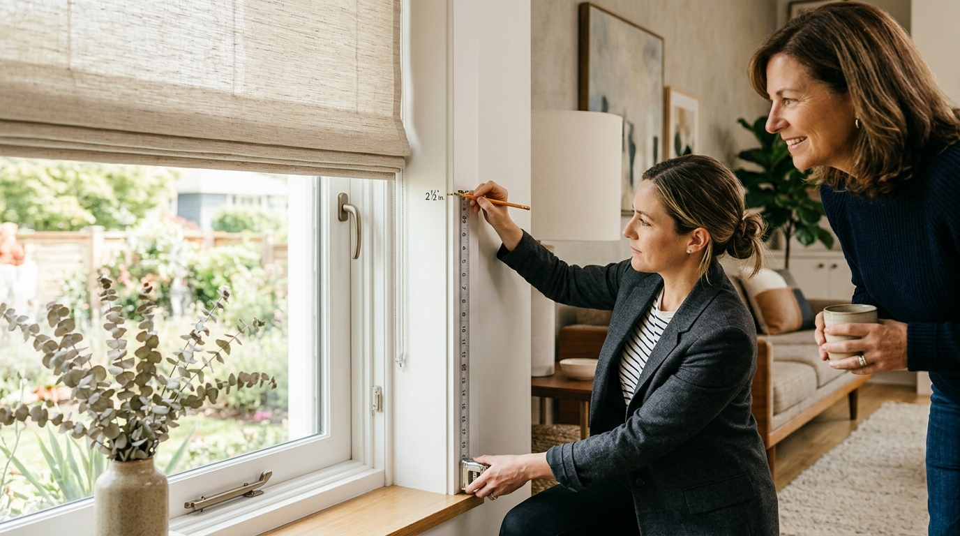 standard window shade sizes — inside mount size rules