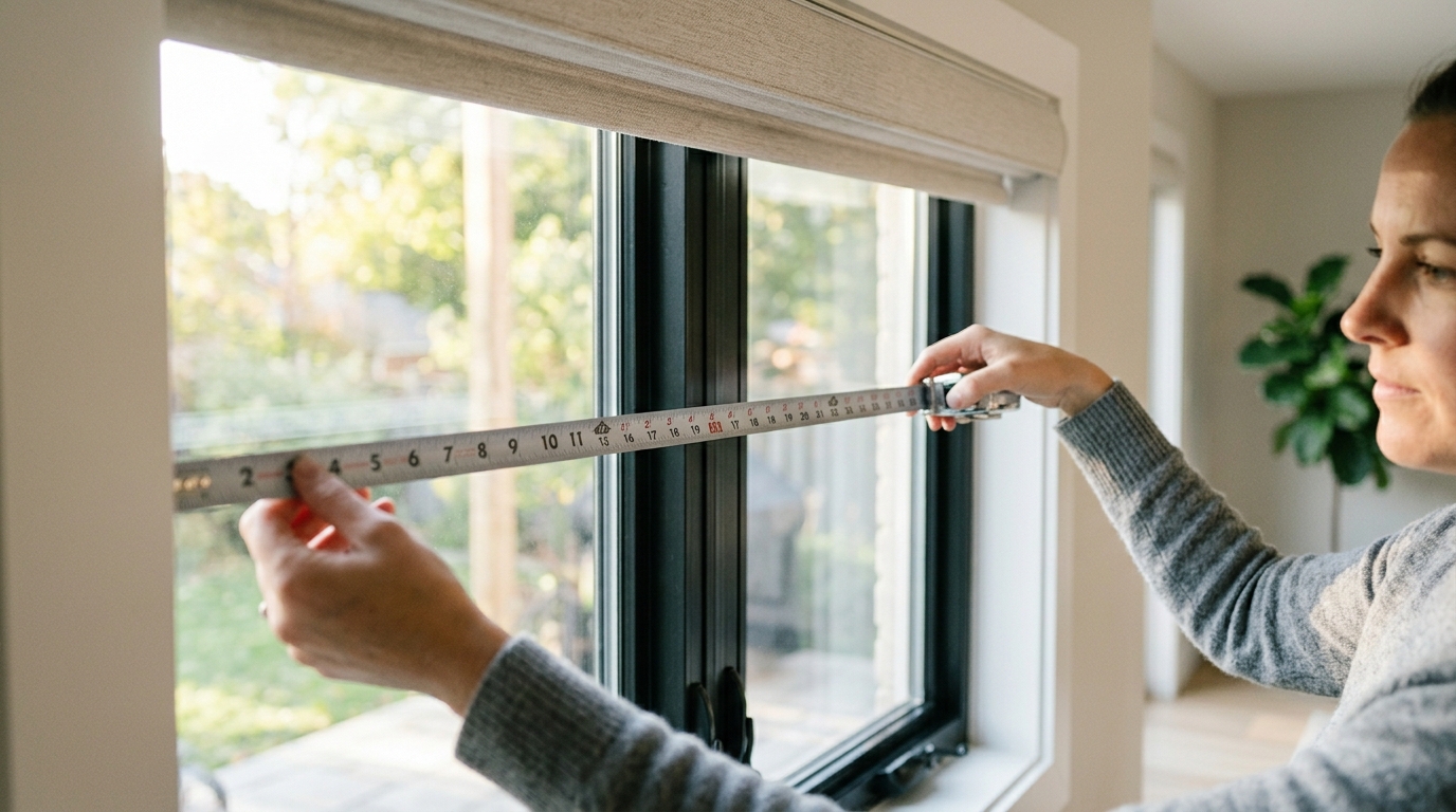 window treatment terms glossary — fit and measuring terms