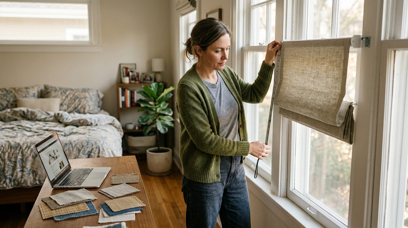 window treatment terms glossary — buying custom shades online