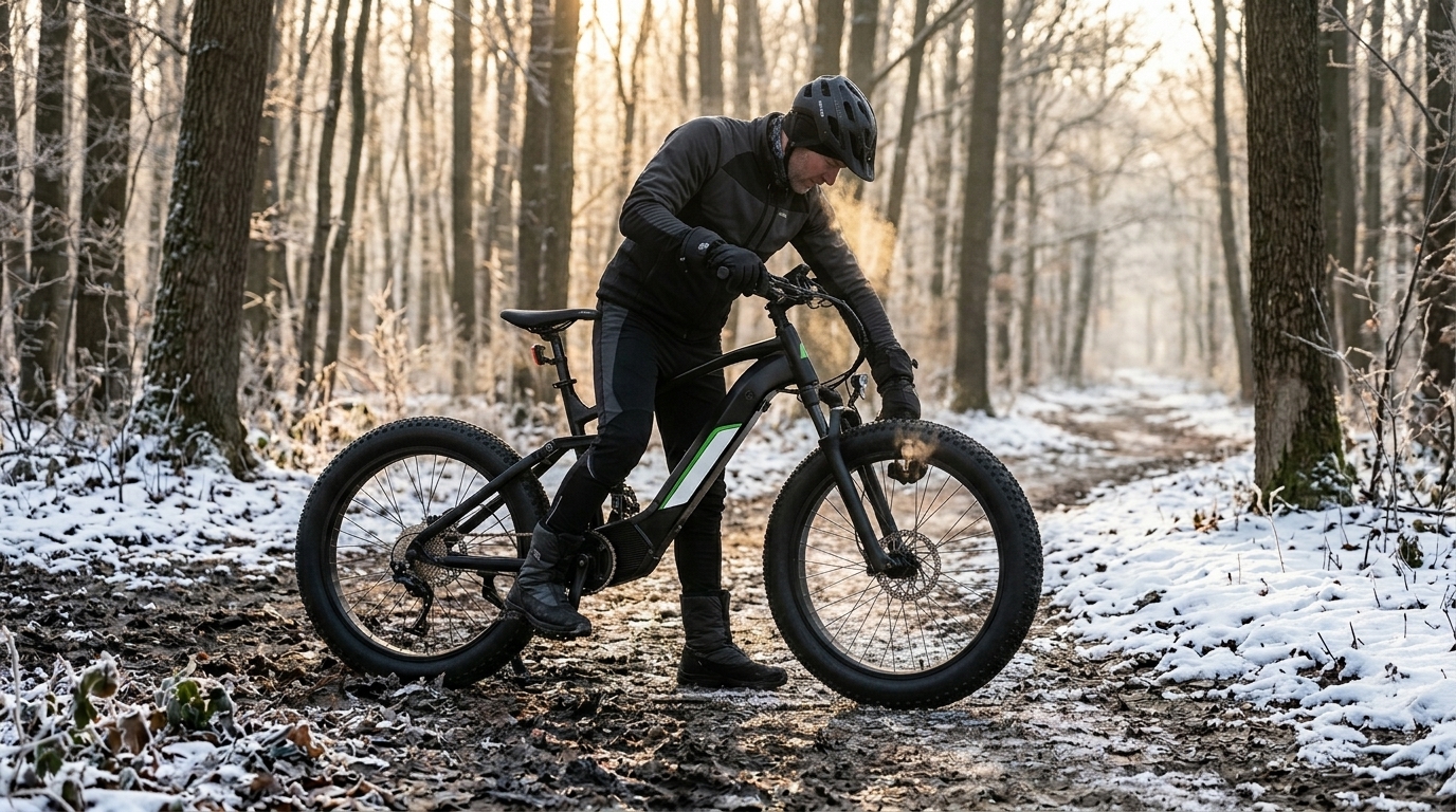hunting ebike range — cold tires assist