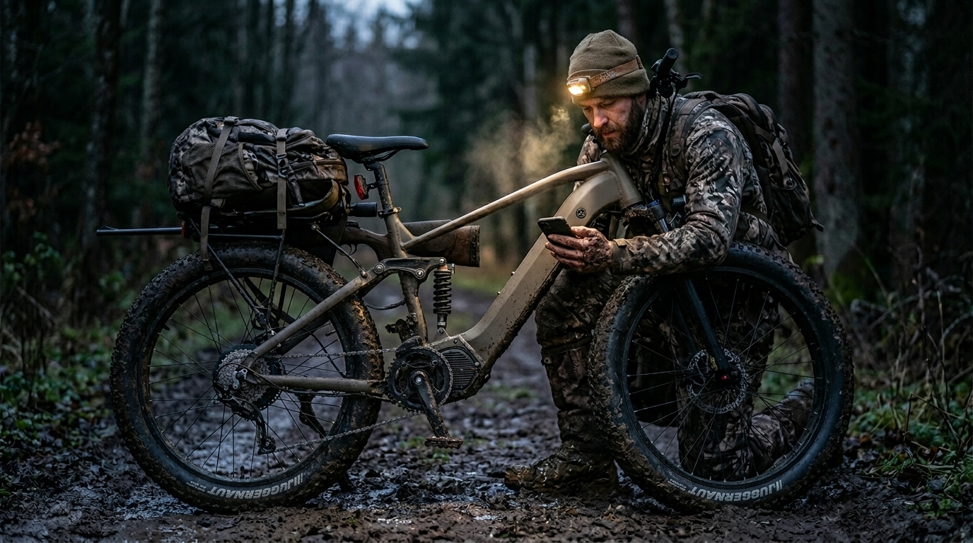 hunting ebike range — return ride planning