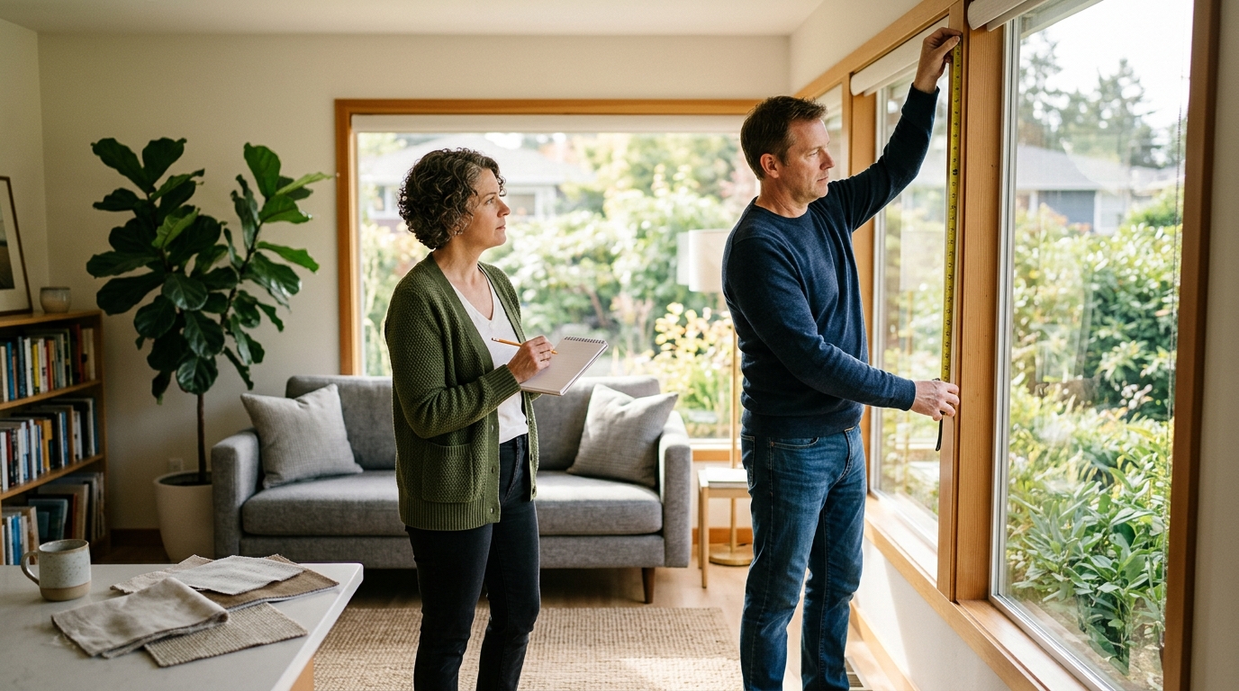 how to measure windows for shades — ordering size checklist