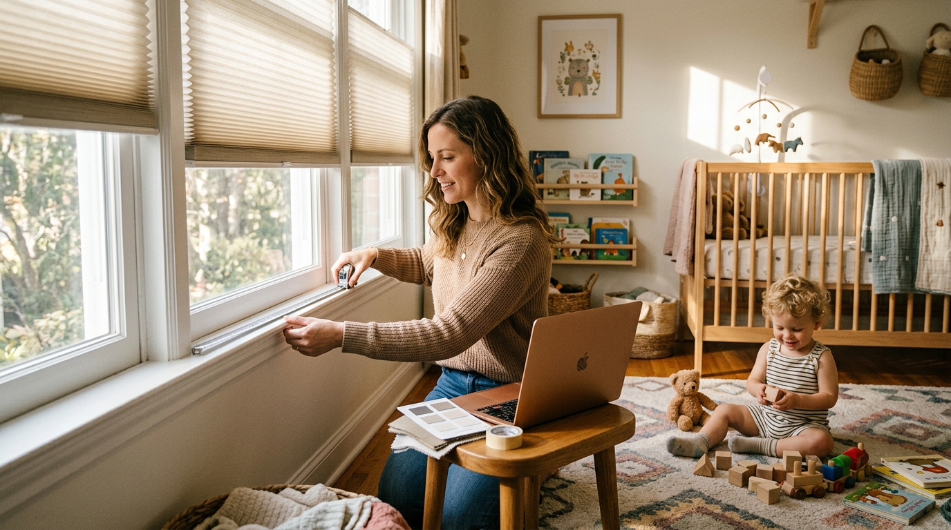cordless blinds law child safety — buying custom shades online