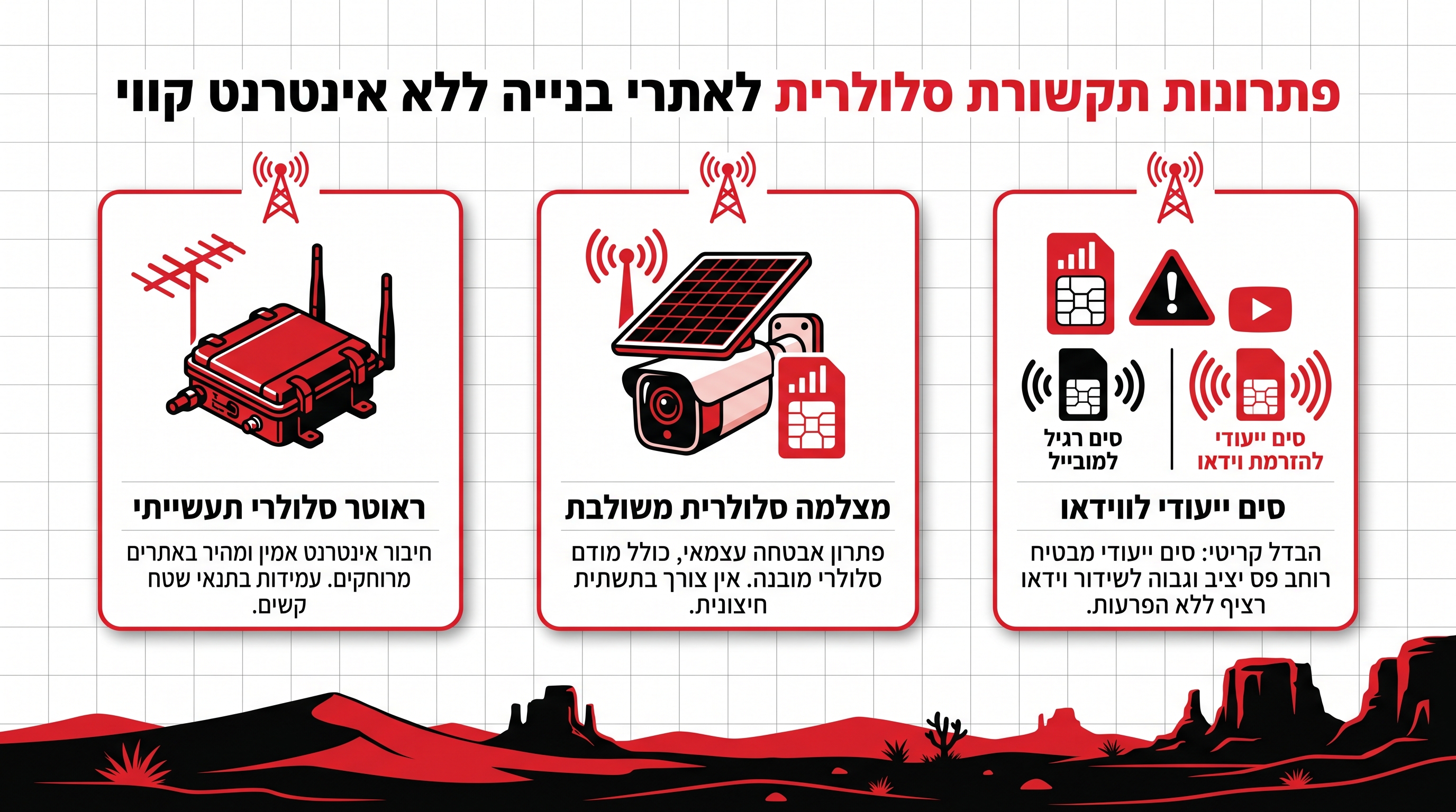 מצלמת אבטחה סלולרית 4G עם סים מובנה לאתר בנייה ללא תשתית קווית