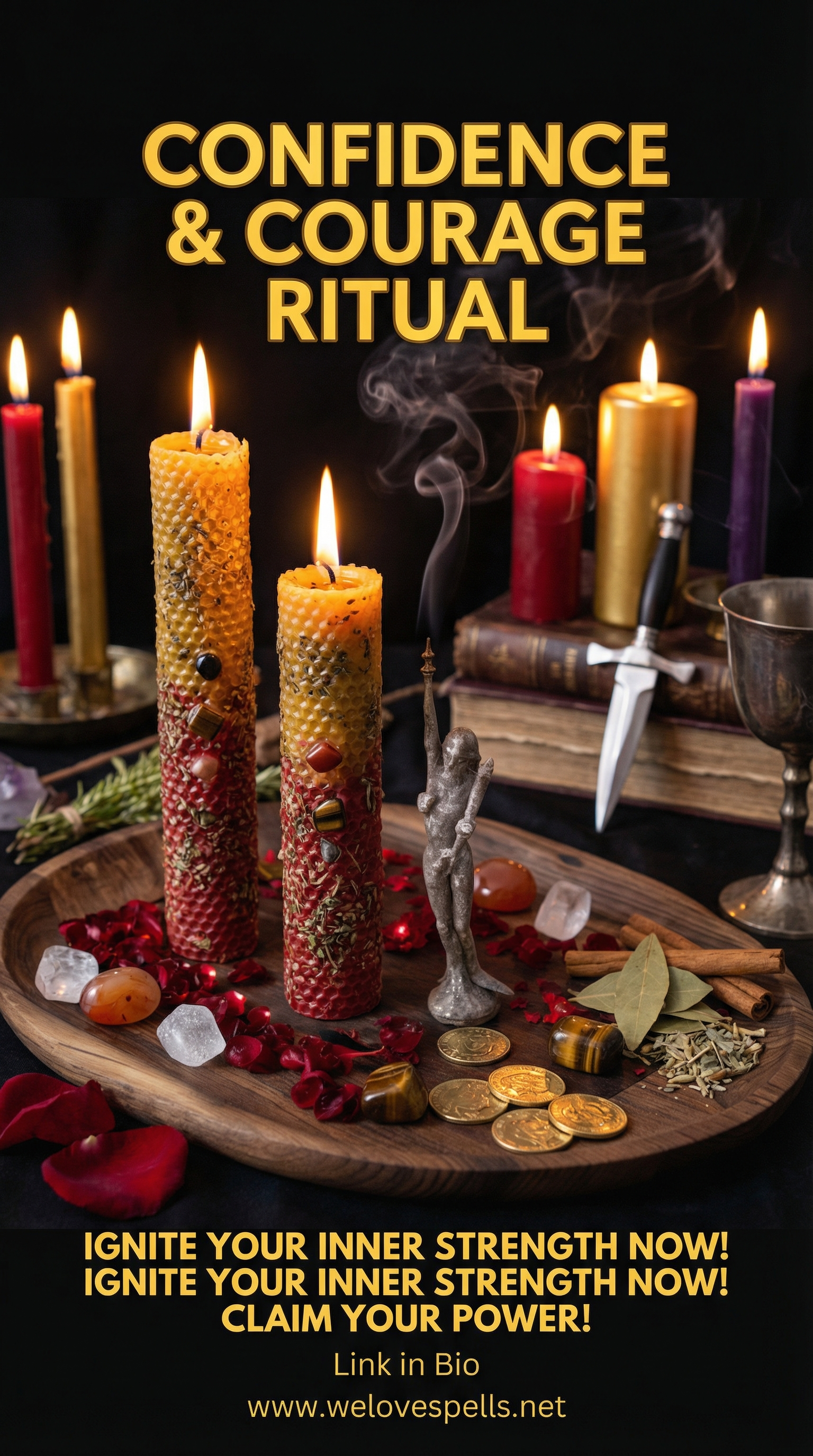 Empowerment and inner strength spell visual energy