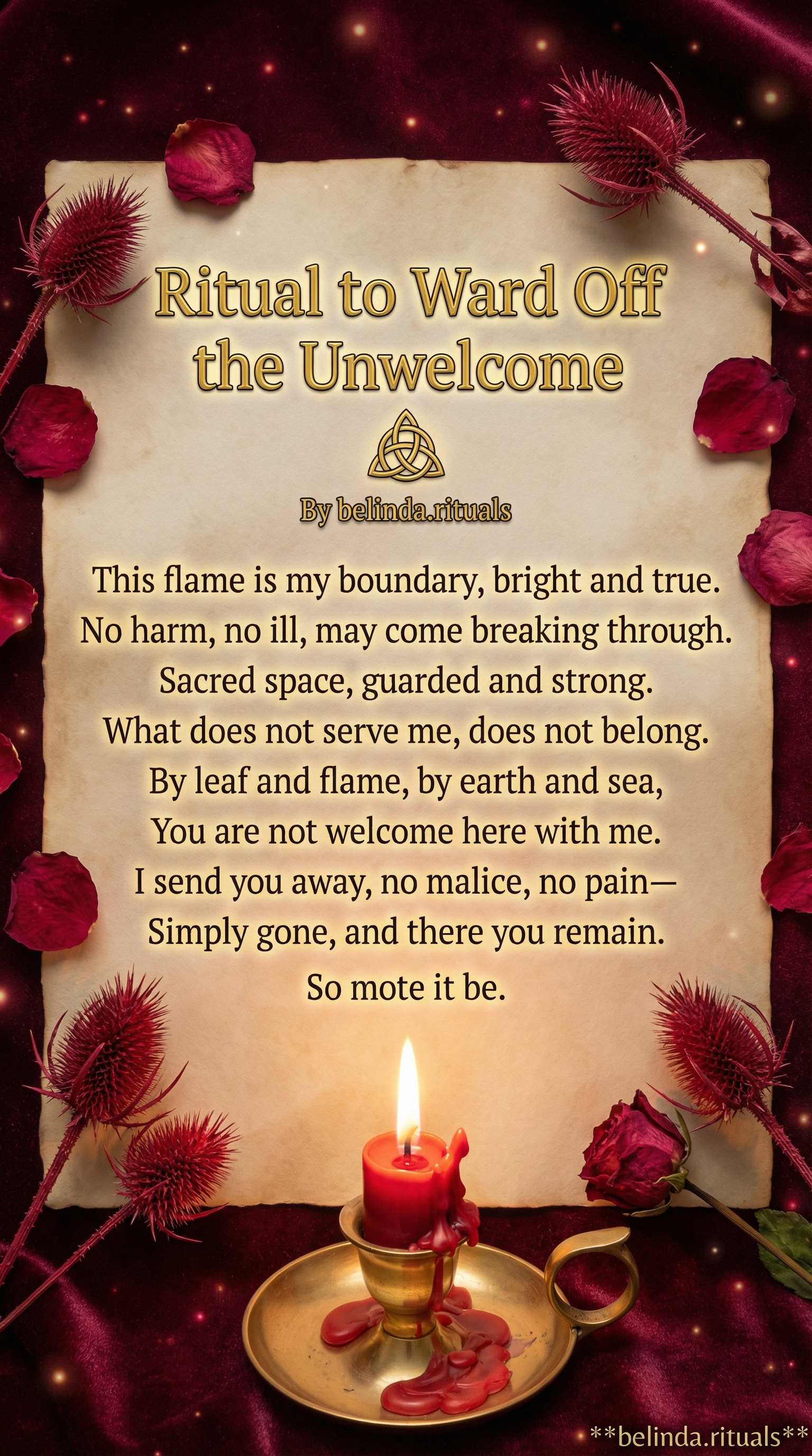 Cleansing and protection ritual home energy purification