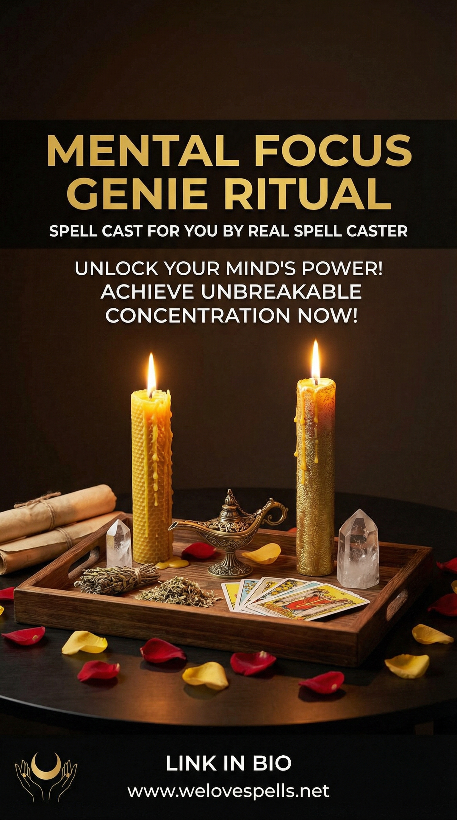 Genie spell ritual energy visualization